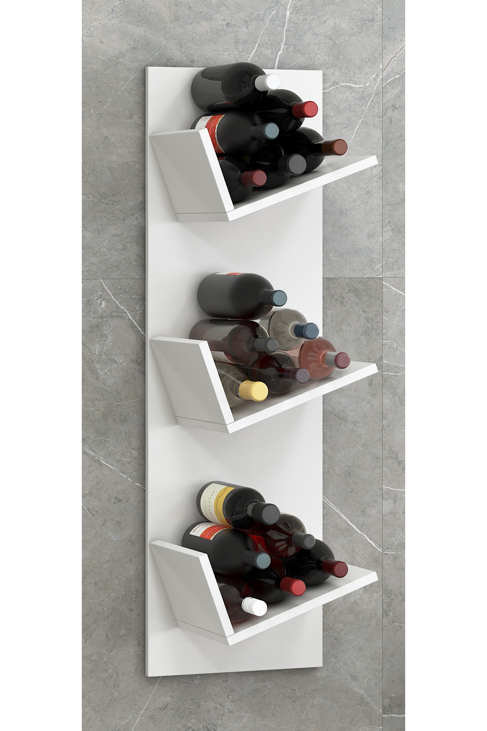 VCM Wandregal »Holz Weinregal Wandregal Flaschen Wein Vinosi«