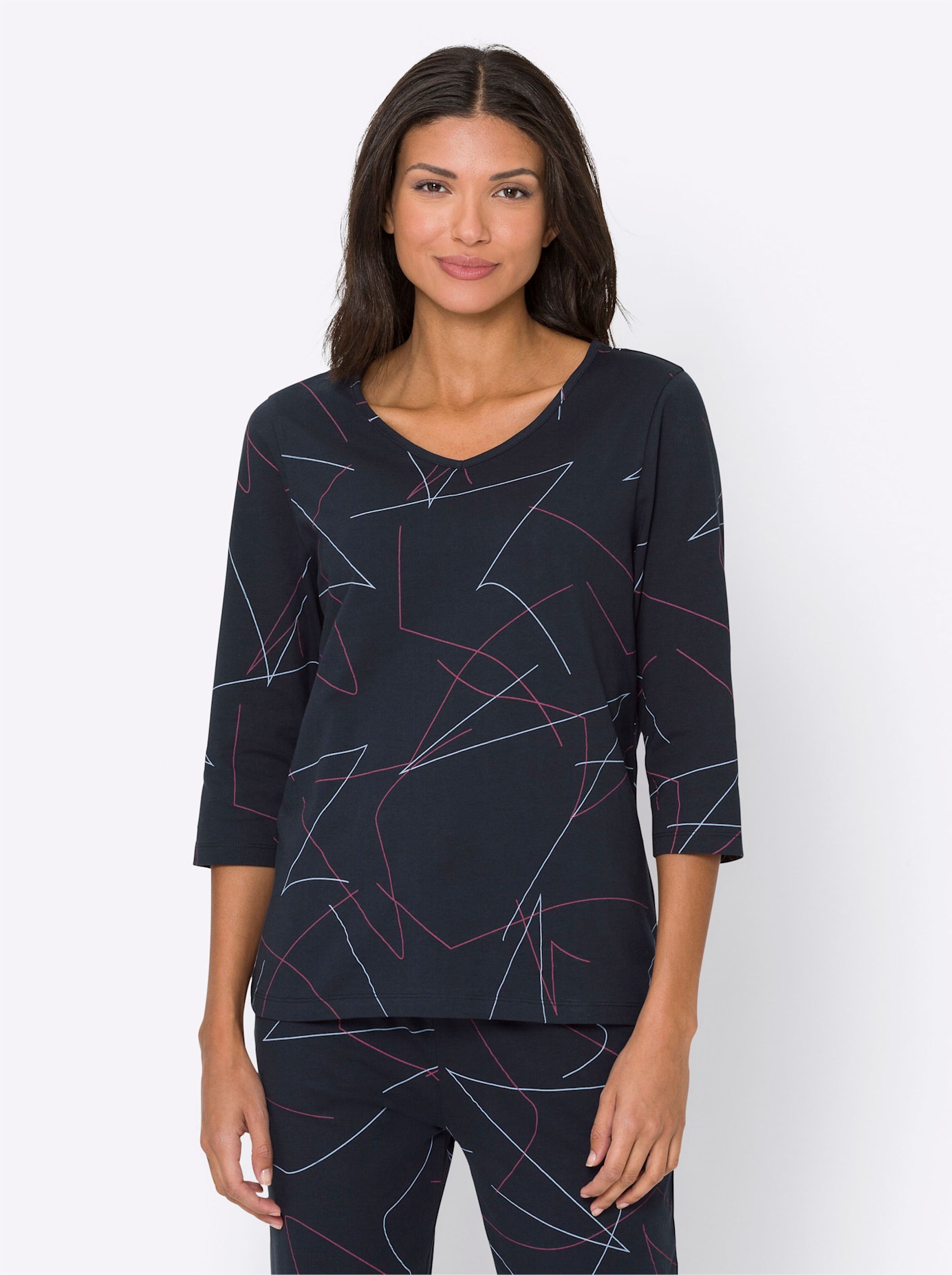 3/4-Arm-Shirt "Shirt" 1 Stk. tlg. günstig online kaufen