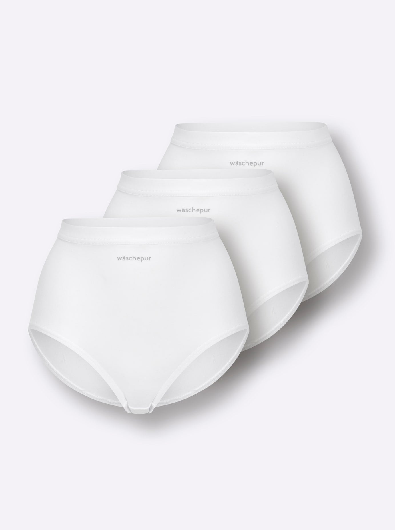 Damen Taillenslip, Gr. 46weiß, 95% Baumwolle, 5% Elasthan, Unterhosen