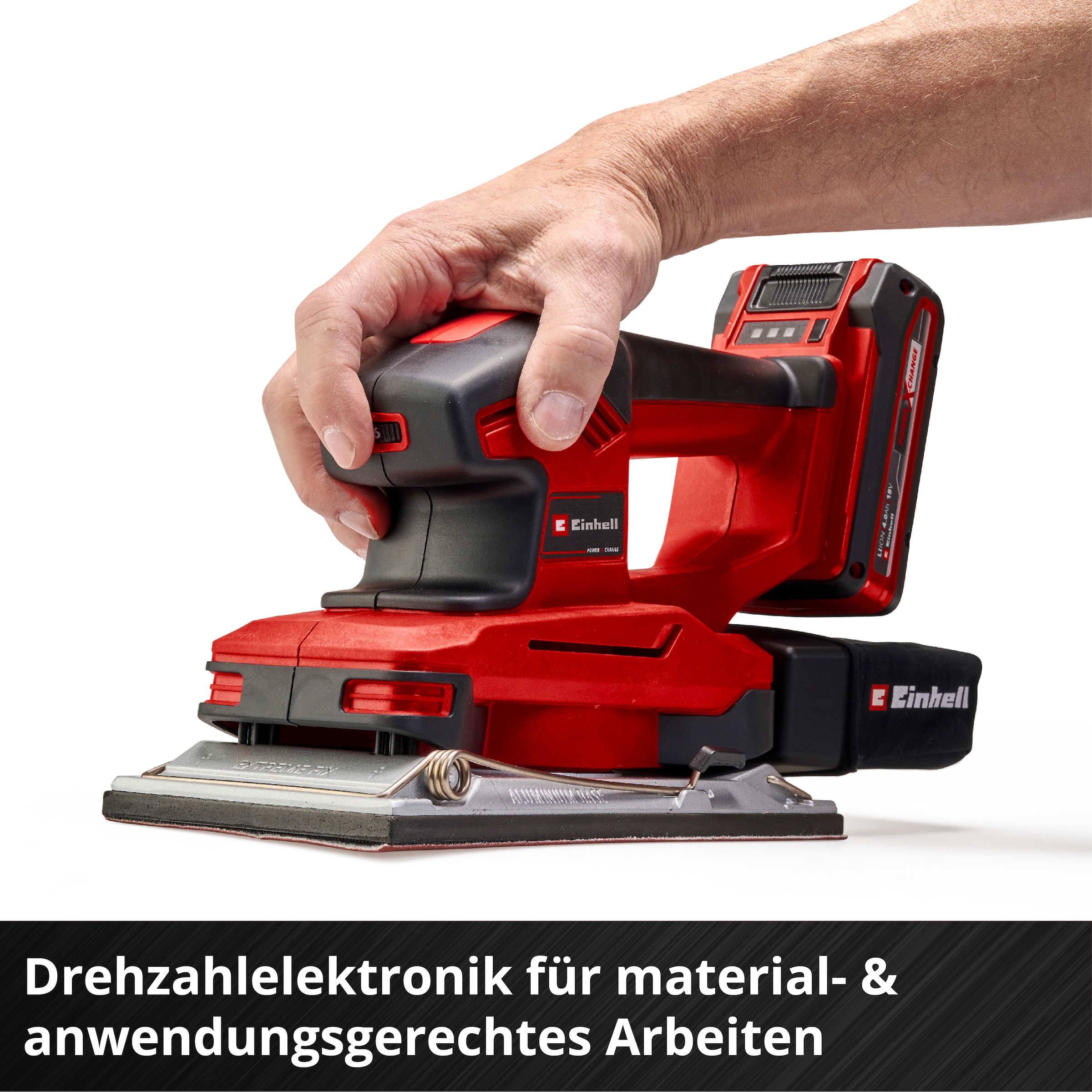 Einhell Schwingschleifer »TE-OS 18/230 Li Solo, Akku«, (2 tlg.), ohne Akku und Ladegerät