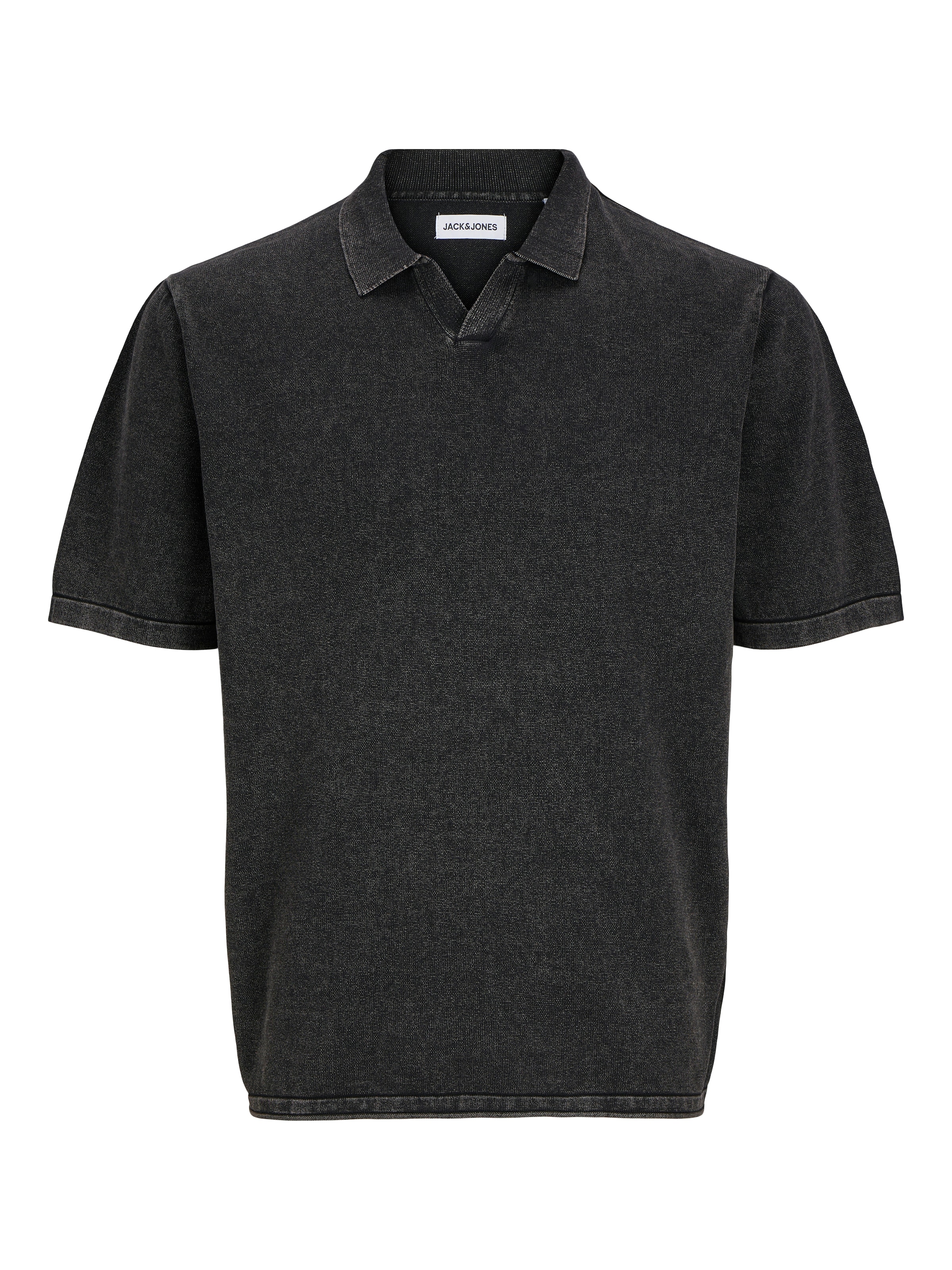 Jack & Jones Kurzarmpullover »JJELEO KNIT POLO SS LN«, mit Polo Kragen
