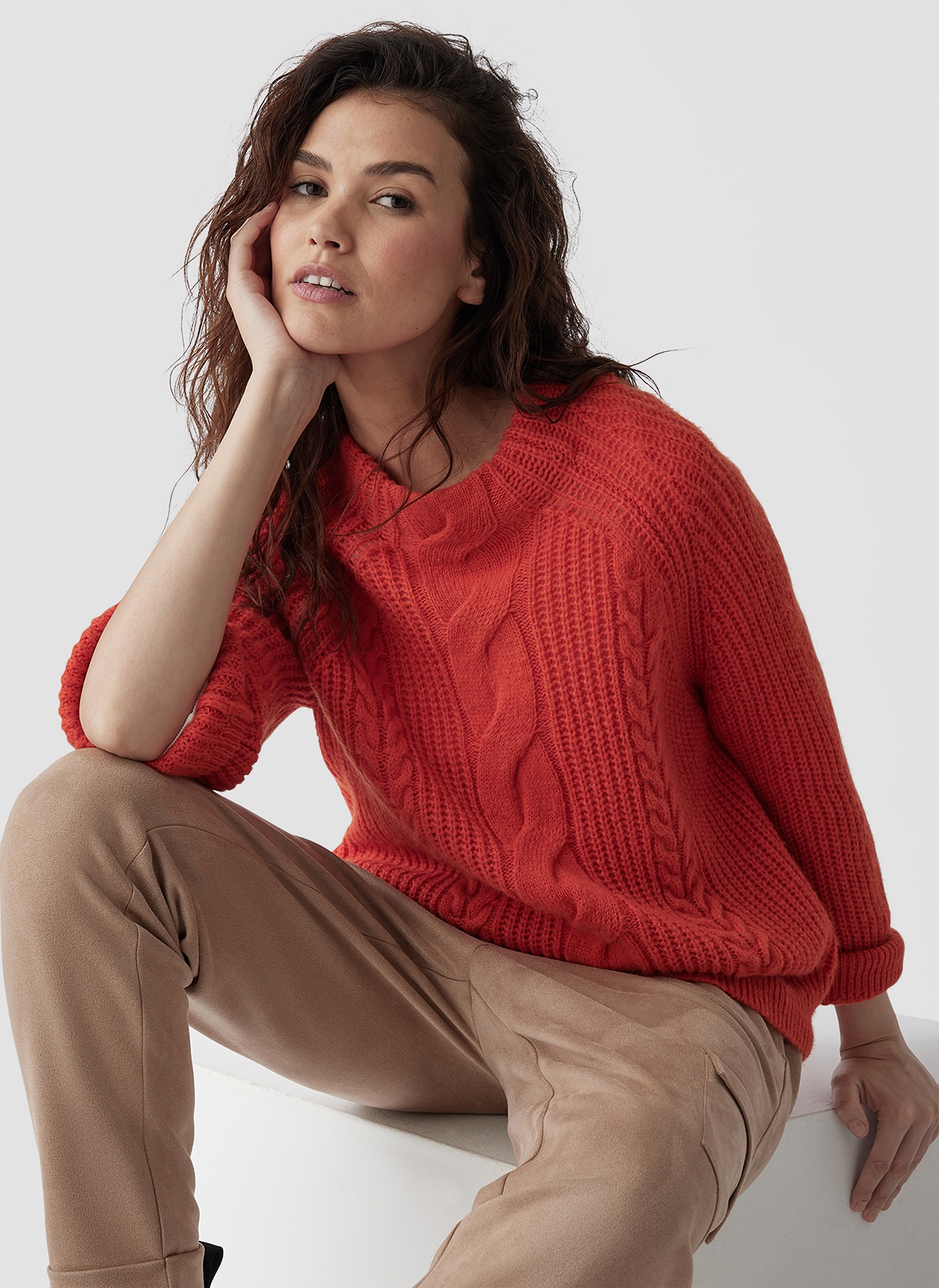 LeComte Strickpullover »LeComte Zopfstrick-Pullover mit klassischem Design«