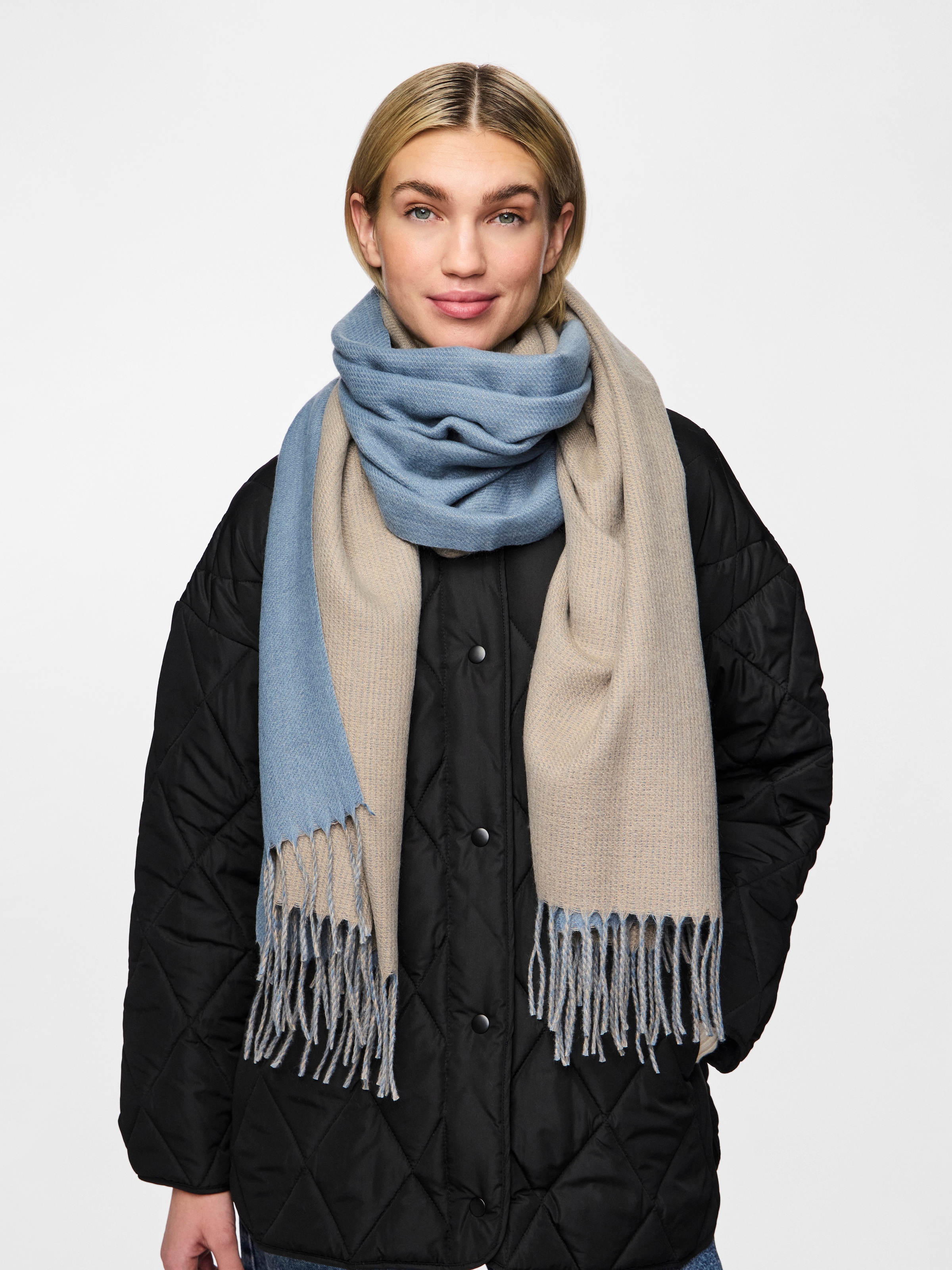 pieces Schal "PCNOAH TWO TONED LONG SCARF NOOS BC"