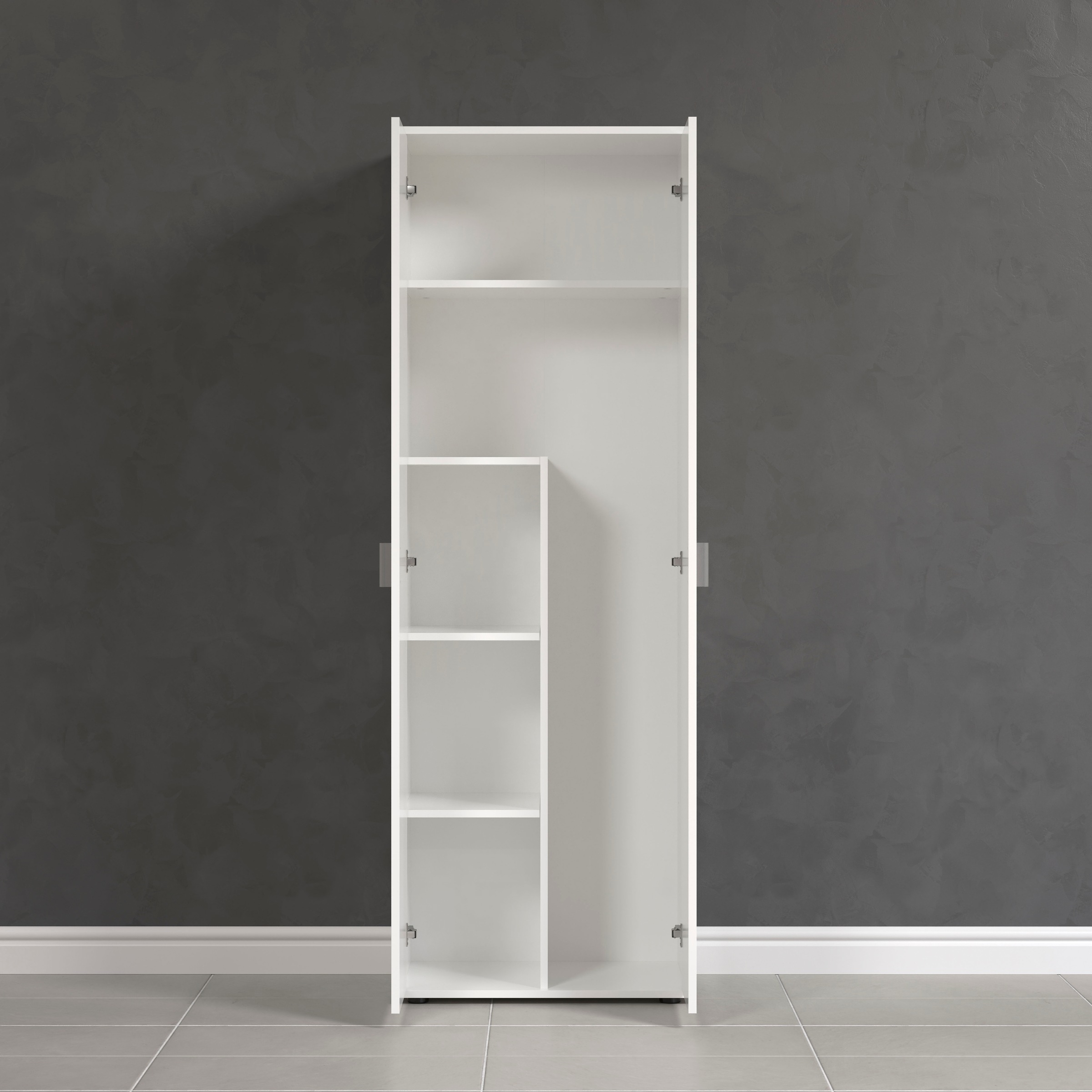 Home affaire Mehrzweckschrank »Jersey« 1 Stk. tlg. Besenschrank mit cleverer Innenaufteilung – (B/T/H) 60/35/176 cm