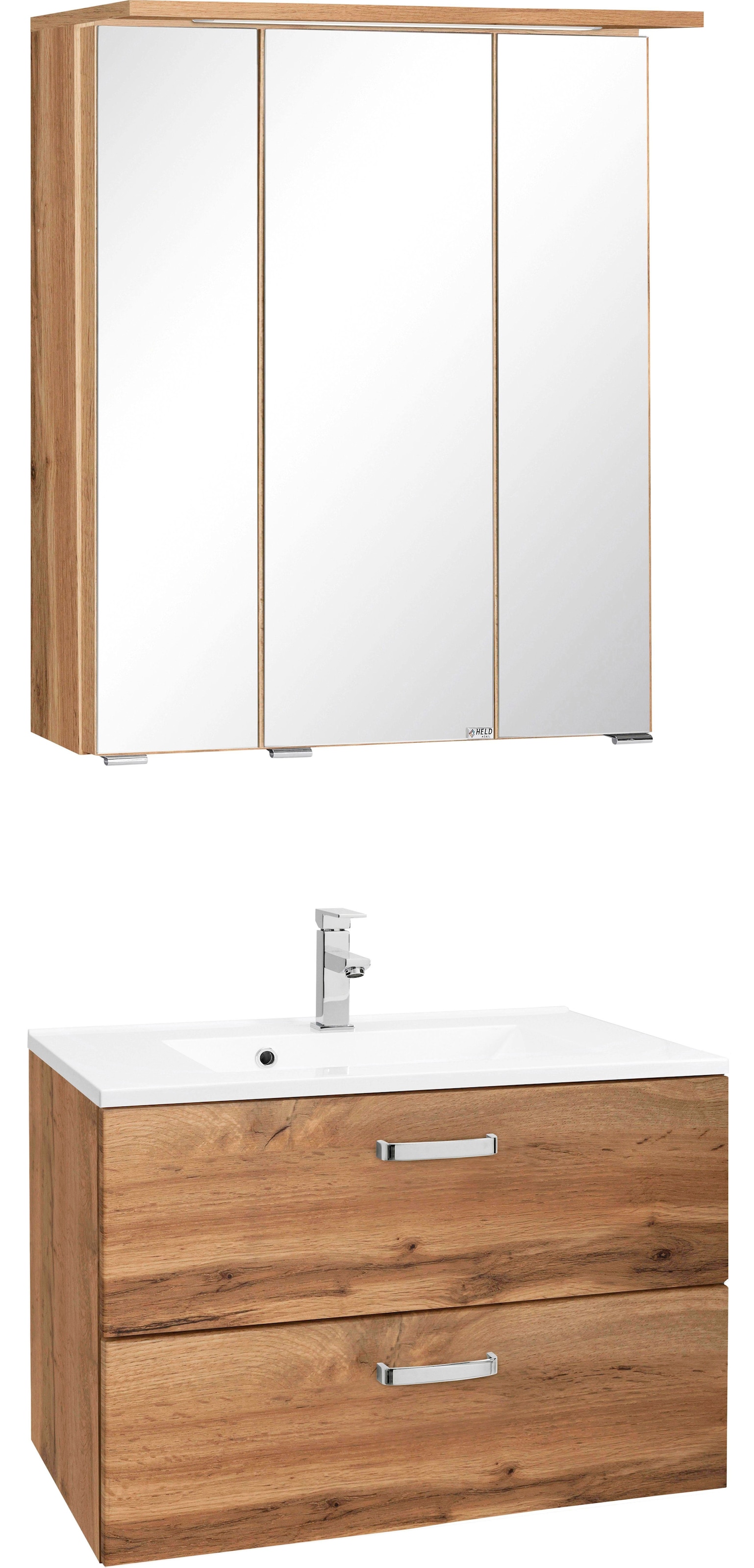 welltime Badmöbel-Set "Ravenna" 2 Stk. tlg. mit Soft-Close Funktion günstig online kaufen