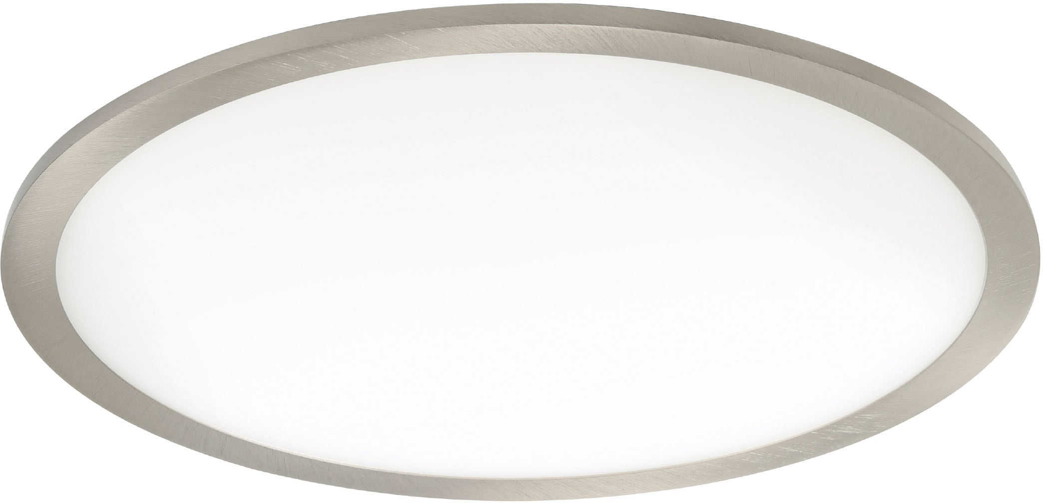 EGLO Deckenleuchte »FUEVA FLEX«, Leuchtmittel LED-Modul | LED fest integriert, Deckenleuchte in nickel aus Alu - 22W - Neutralweiß