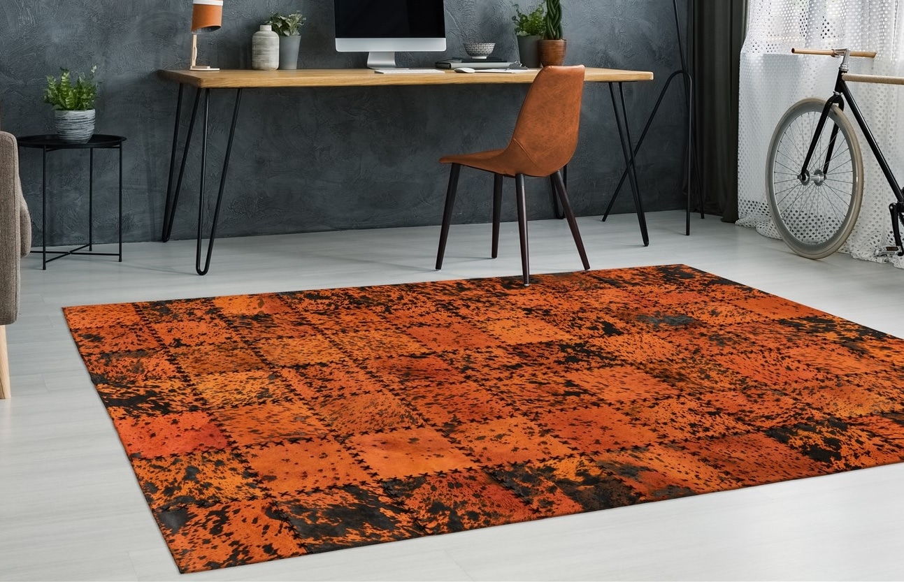 Arte Espina Teppich "Voila 100" rechteckig 5 mm Höhe handgenähter Flachflor-Teppich im Patchwork-Design.