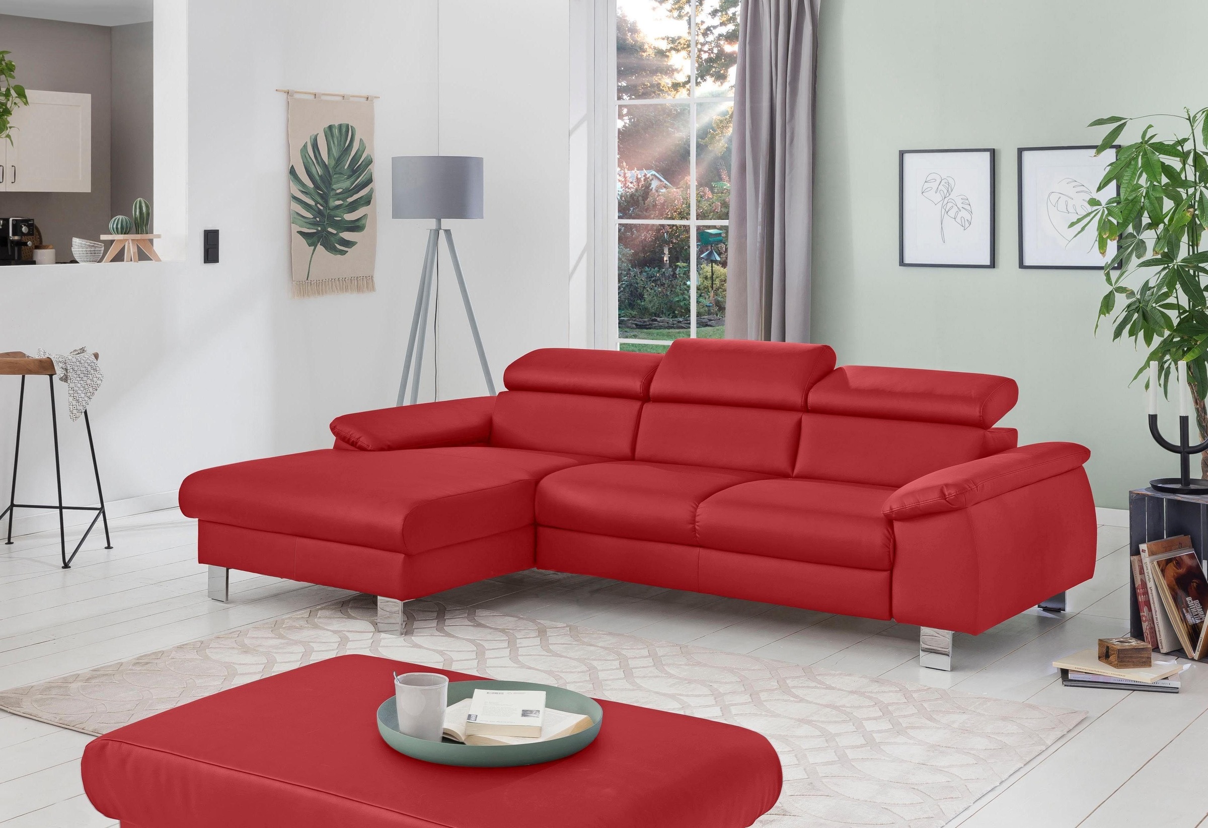 COTTA Polstergarnitur "Komaris L-Form", (Set), Set bestehend aus: Ecksofa m günstig online kaufen