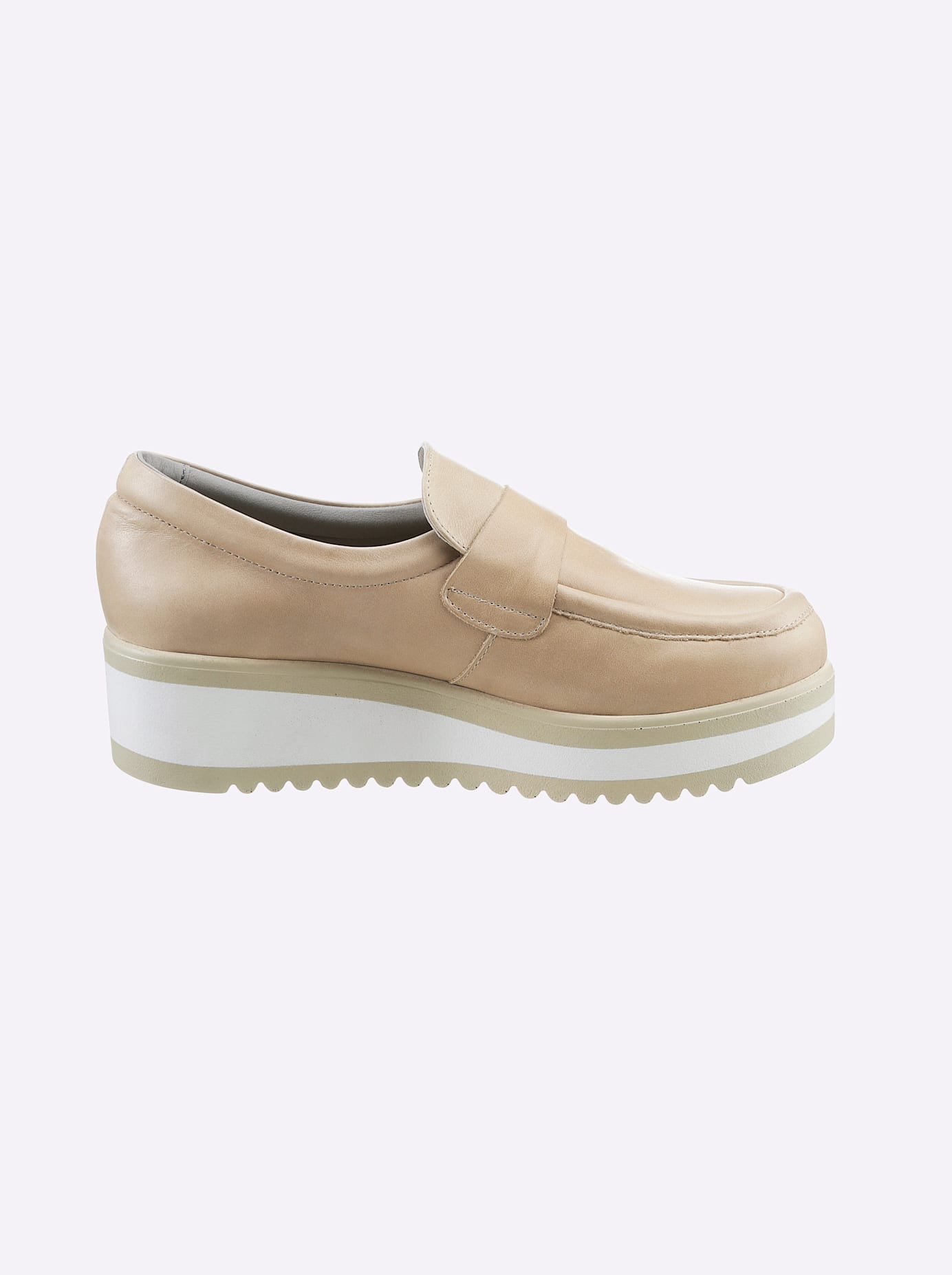 HEINE Damen Slipper Sand Leder Gr. 40 2