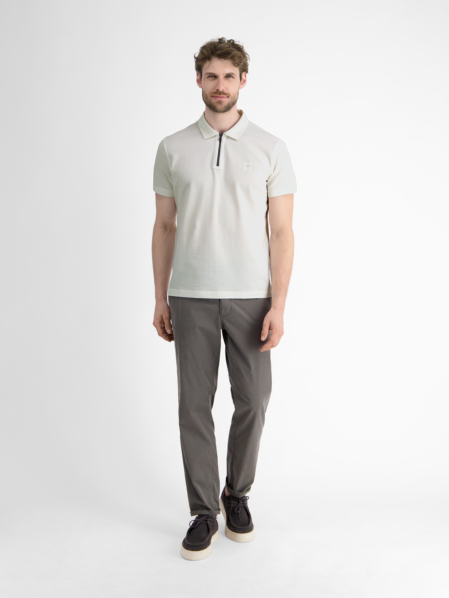 LERROS Poloshirt »LERROS Herren Poloshirt mit Reißverschlusskragen«