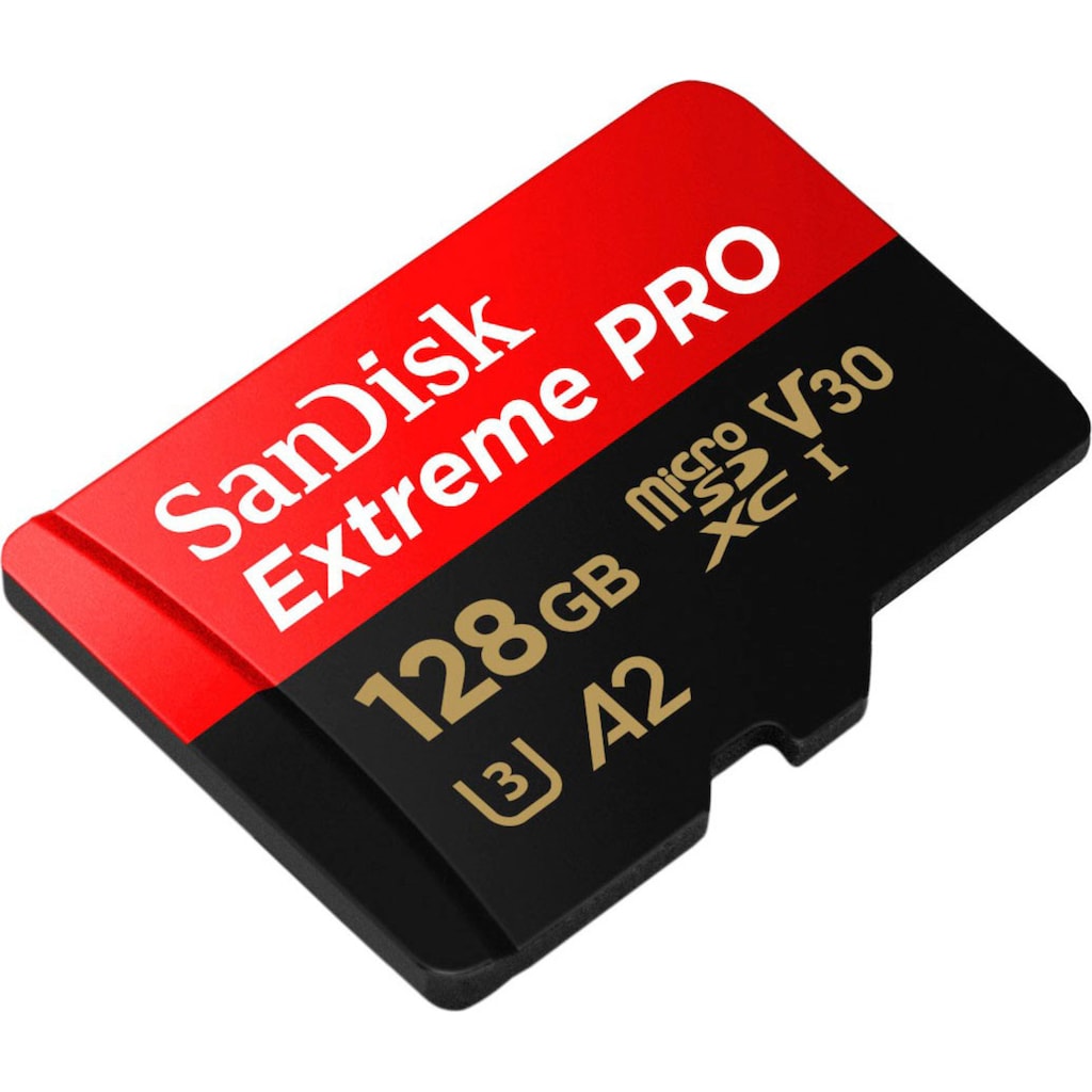 Sandisk Speicherkarte »Extreme PRO microSDXC™-UHS-I-KARTE«, (Video Speed Class 30 (V30)/UHS Speed Class 3 (U3) 200 MB/s Lesegeschwindigkeit)