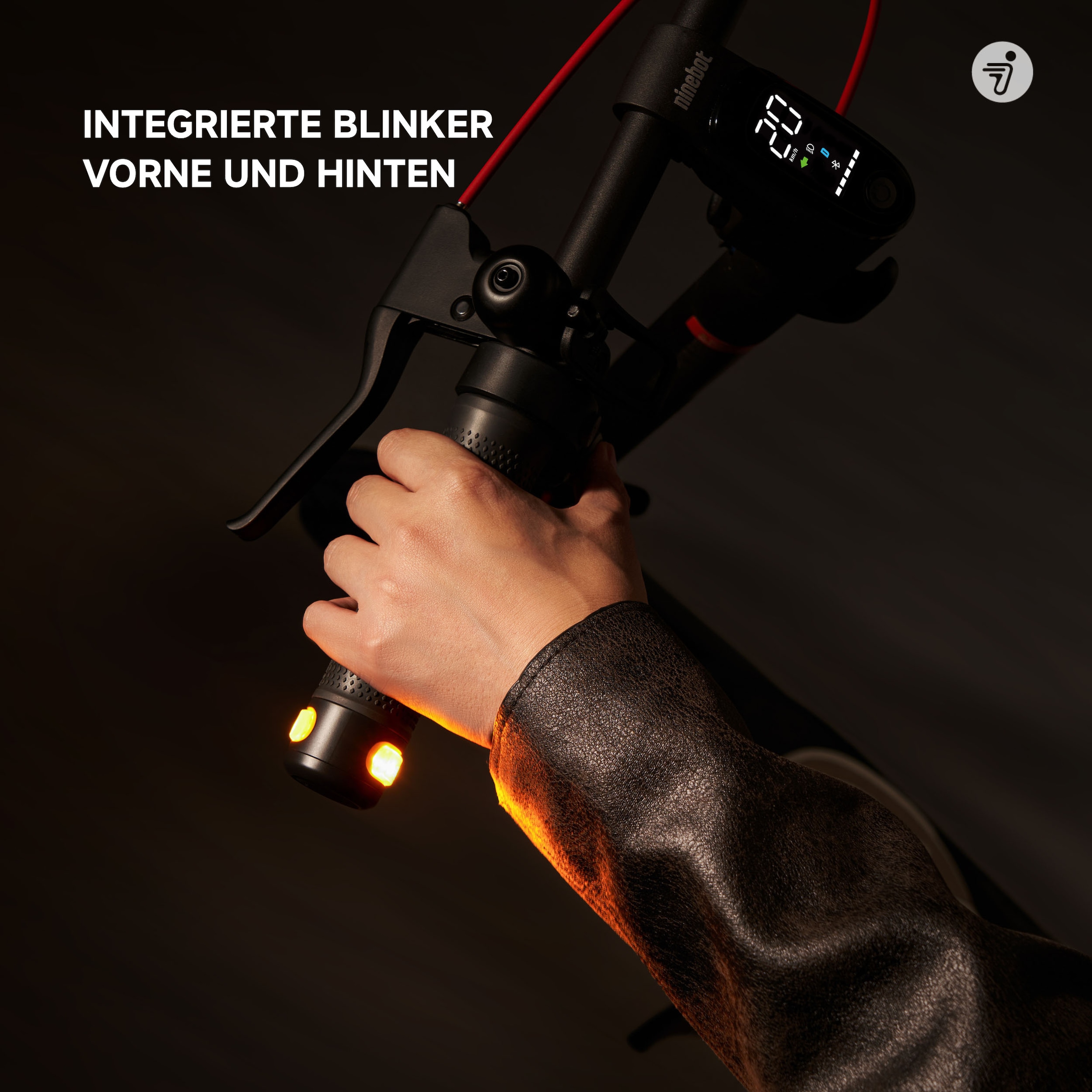 ninebot by Segway E-Scooter »F2 Pro D II«, EXKLUSIVMODELL, Schlauchlose selbstabdichtende Reifen