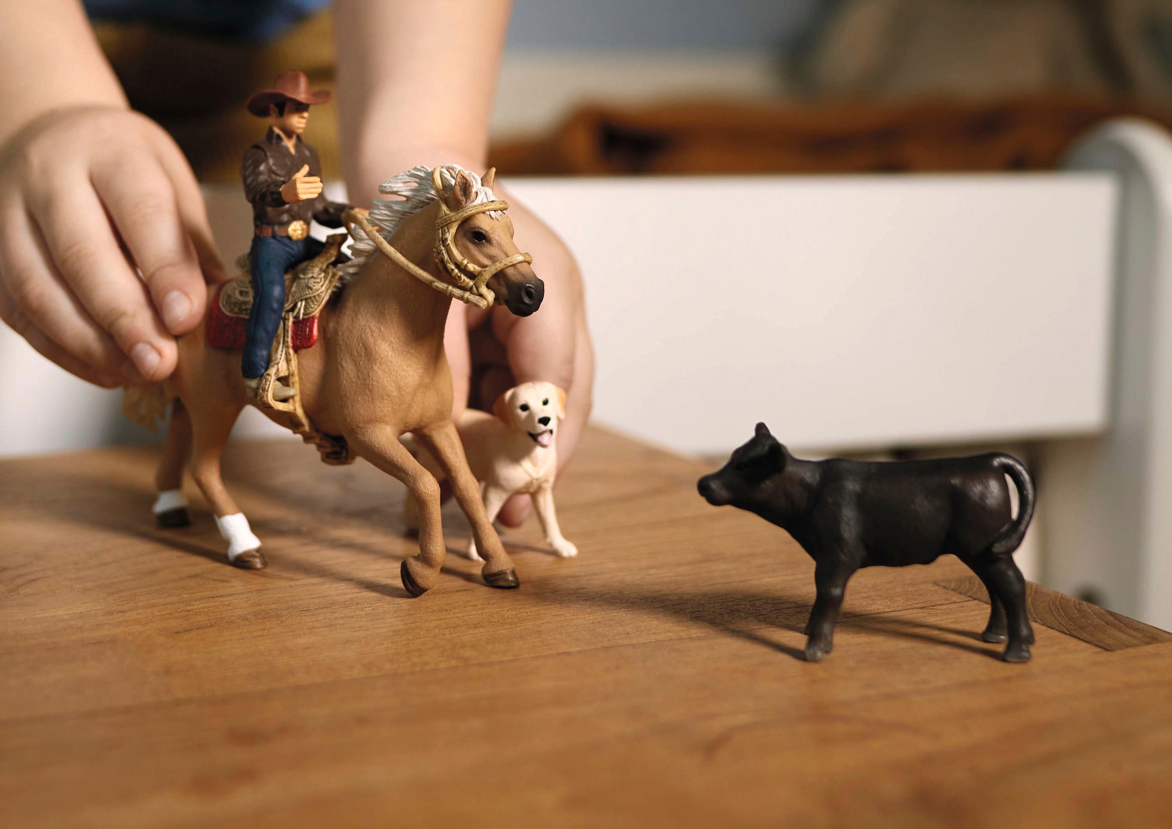 Schleich® Spielfigur »FARM WORLD, Westernreiten (42578)«