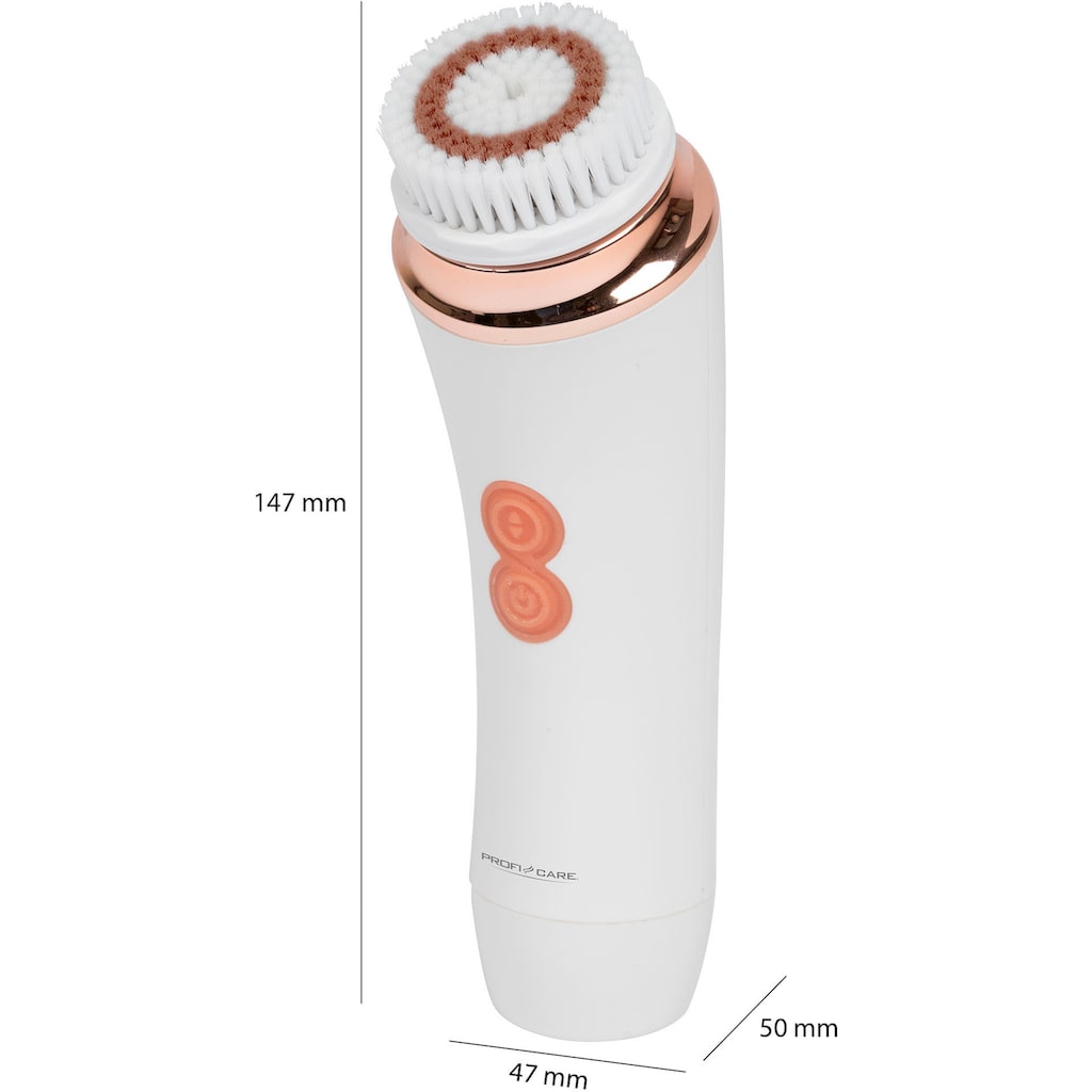 ProfiCare Elektrische Gesichtsreinigungsbürste »PC-GRB 3081«, (Set, 5 tlg.)