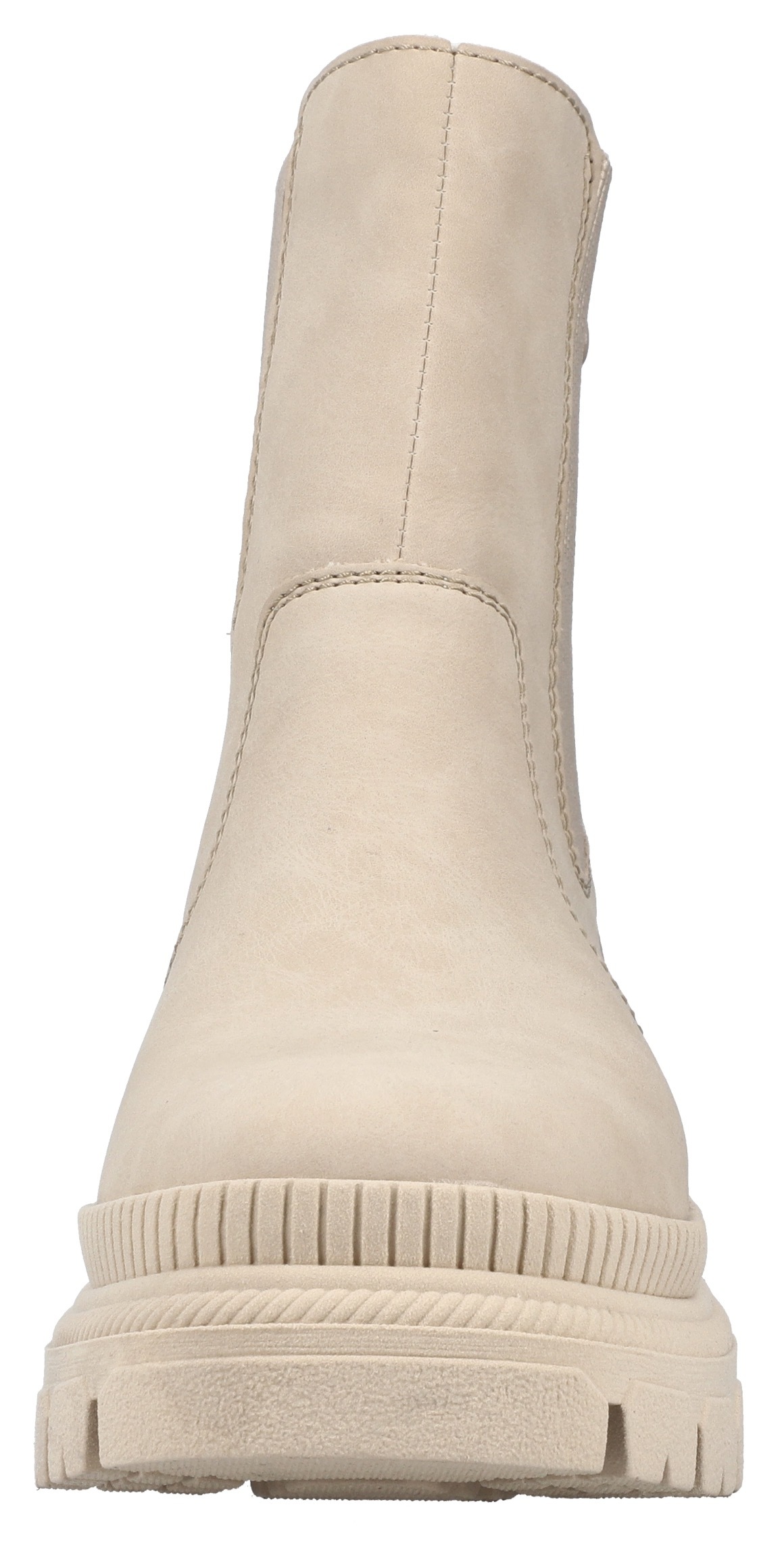 Winterboots RIEKER, Damen, Gr. 40, beige (creme), Elastischer Einsatz, Lederimitat, Schuhe Winterboots, mit kuscheligem Warmfutter 3