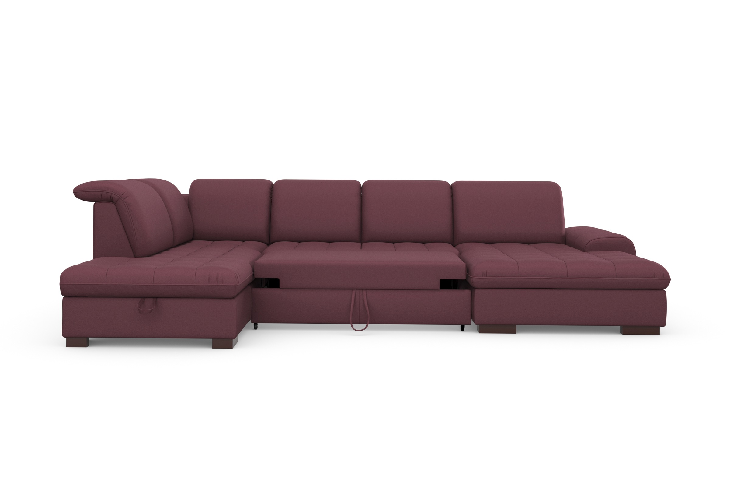 sit&more Wohnlandschaft »Luxor U-Form«, wahlweise mit Bettfunktion, Bettkasten und Kopfteilverstellung