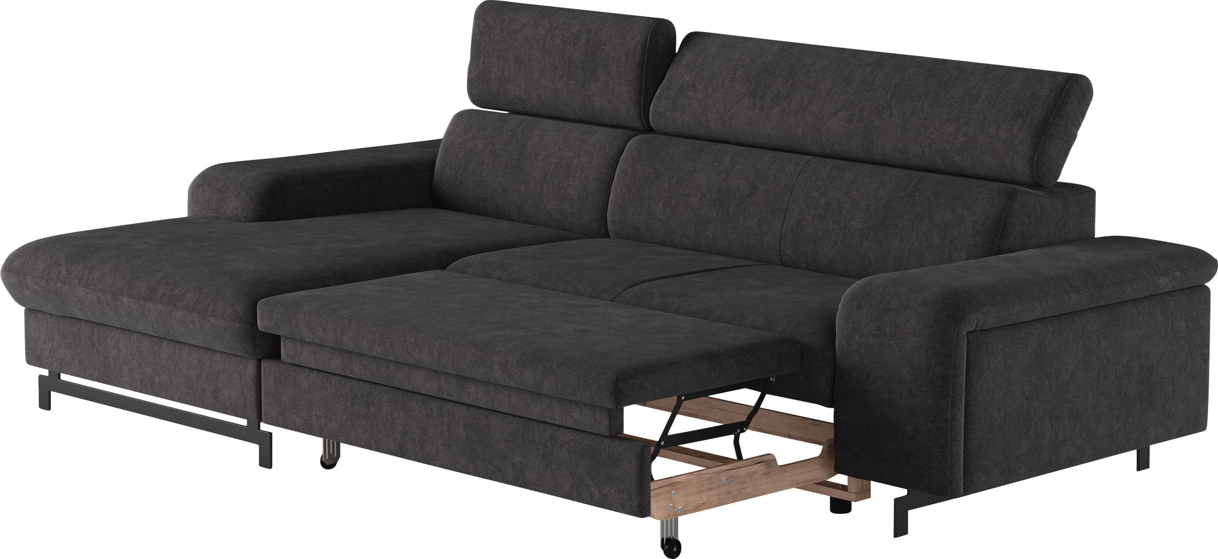 COTTA Ecksofa »Emma L-Form«, mit Kopfteilverstellung, wahlweise mit Bettfunktion & Bettkasten