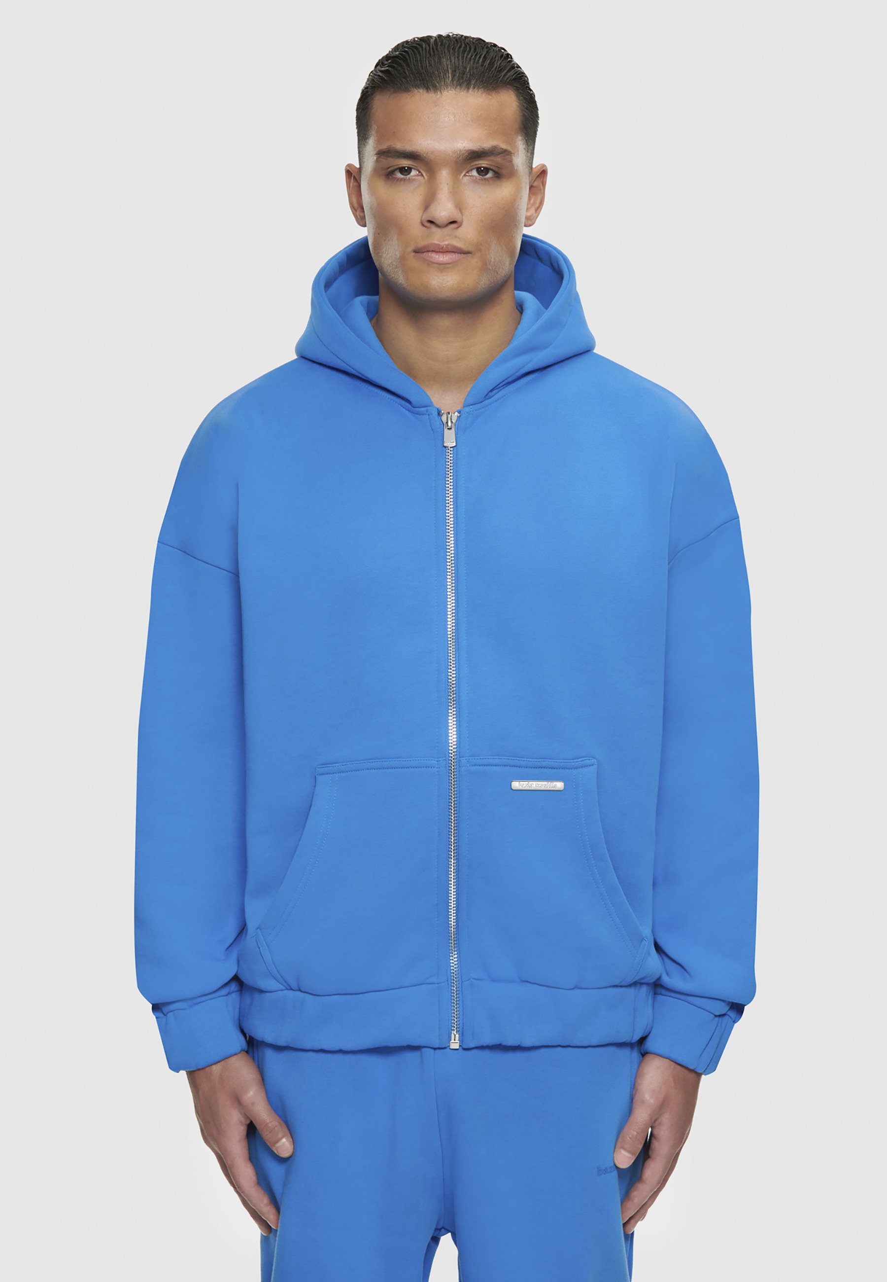 Dropsize Kapuzenpullover »Dropsize Herren Bazix Republiq Super Heavy Blank Zip-Hoodie« 1