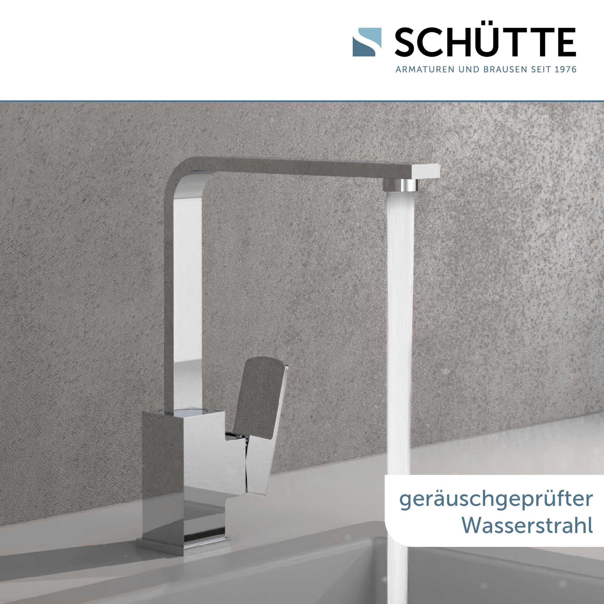 Schütte Spültischarmatur »Tianto«, 360° schwenkbarer Wasserhahn, Mischbatterie, Chrom, Hochdruck