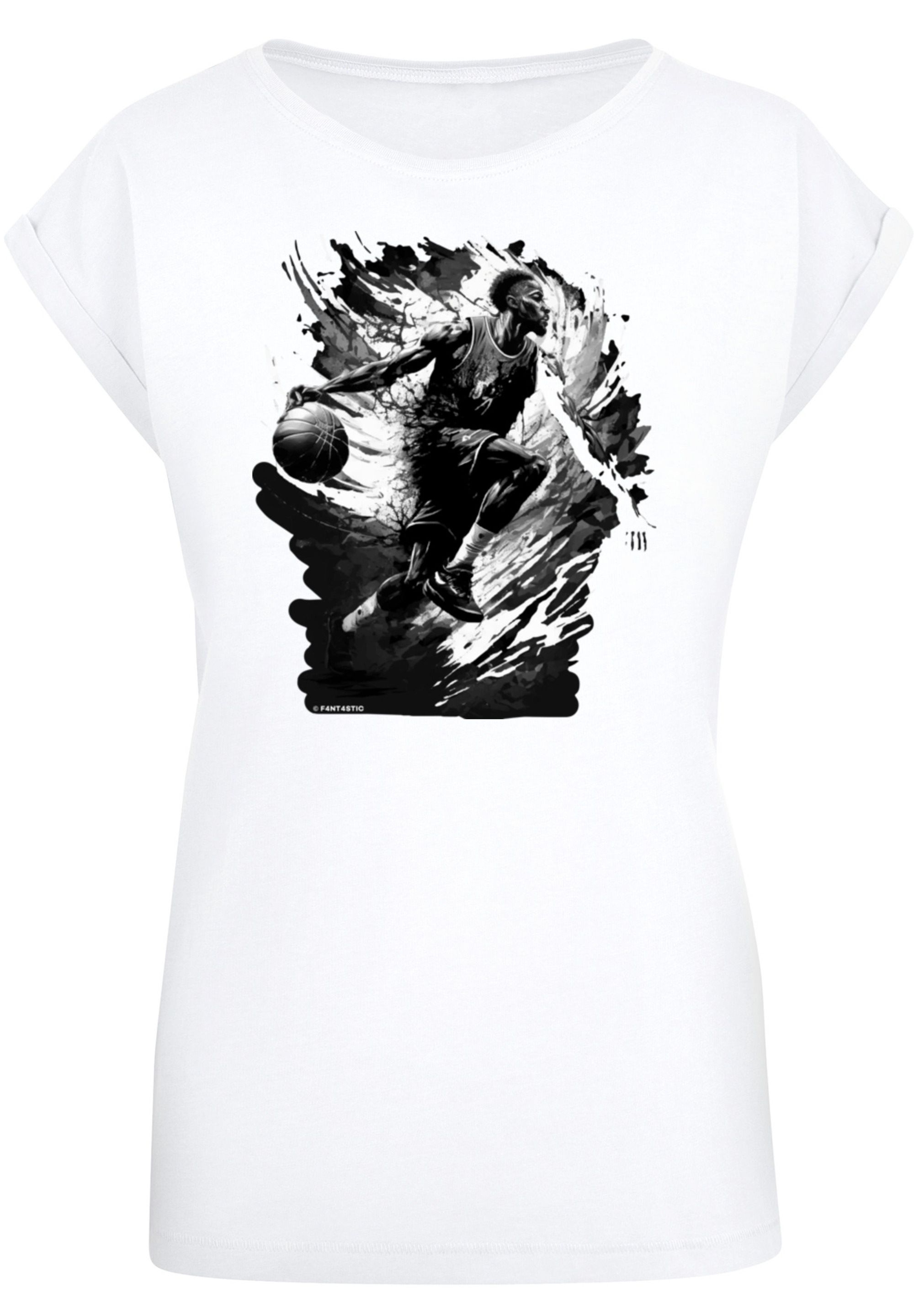 F4NT4STIC T-Shirt »Basketball Splash Sport SHORT SLEEVE«, Print