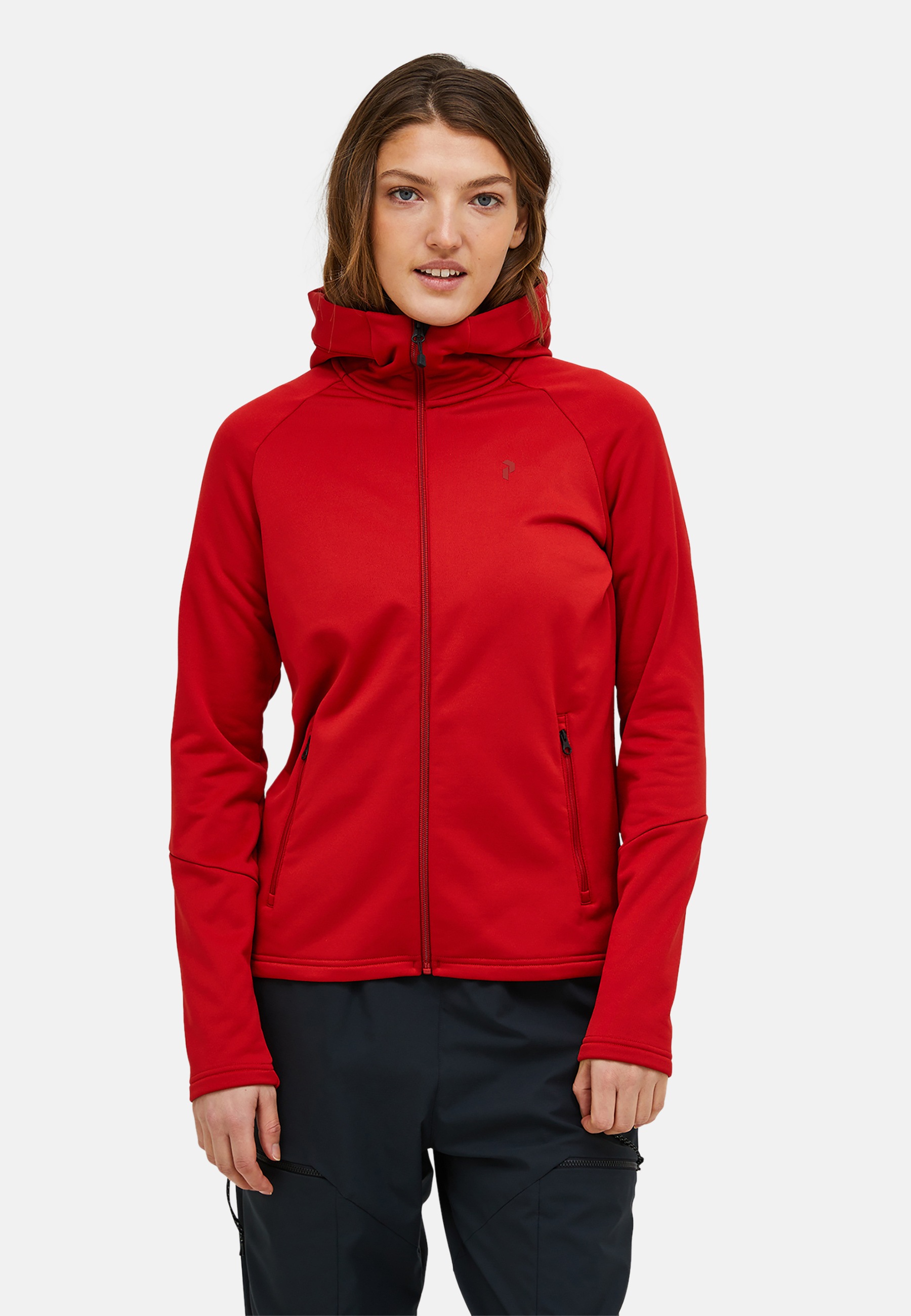 Peak Performance Fleecejacke »W Rider Essentials Midlayer Zip Hood« mit sportivem Design