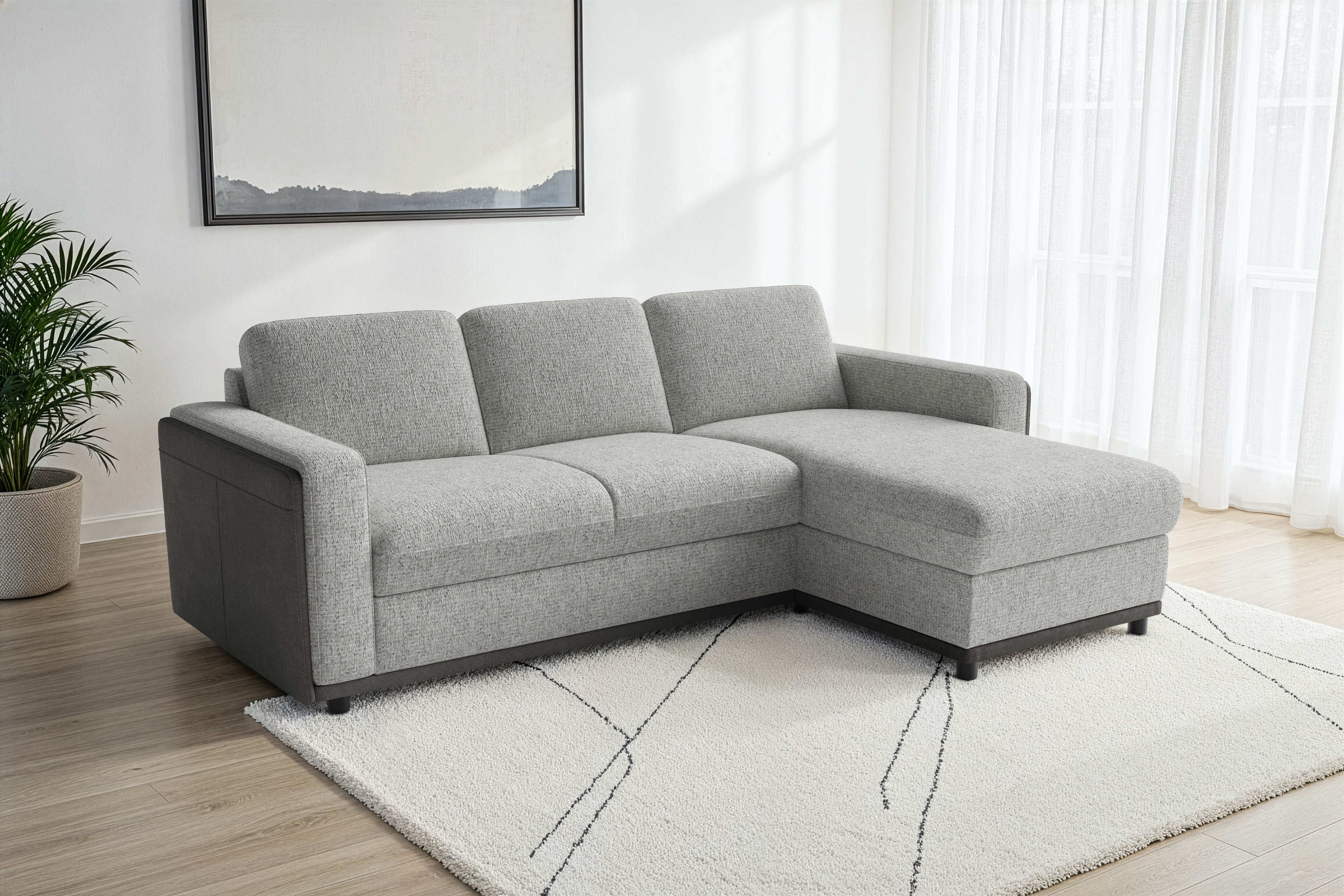 sit&more Ecksofa "Cordoba" wahlweise mit Schlaffunktion und Bettkasten oder Stauraum