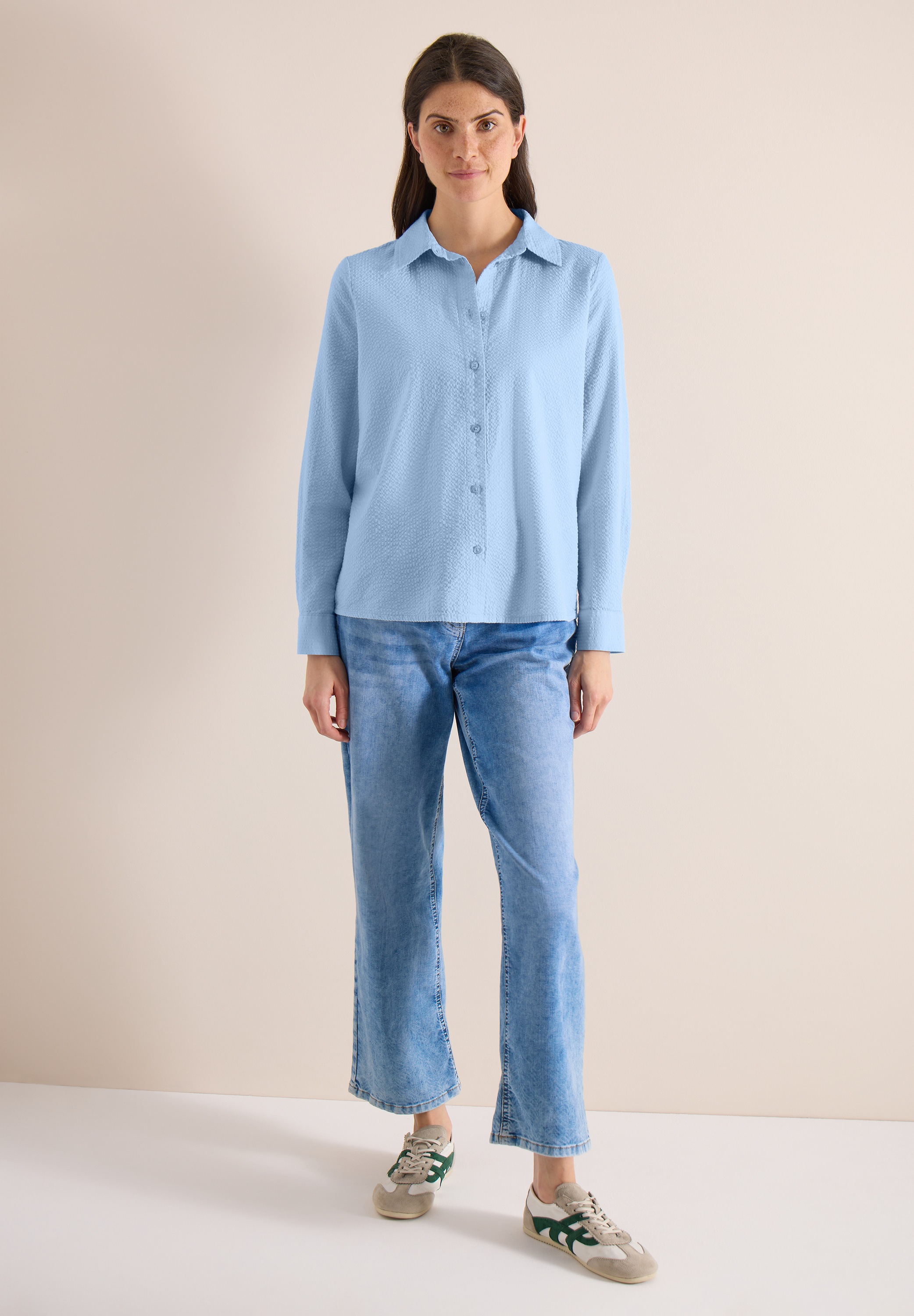 Cecil Shirt Blouse Women Light Blue M 2