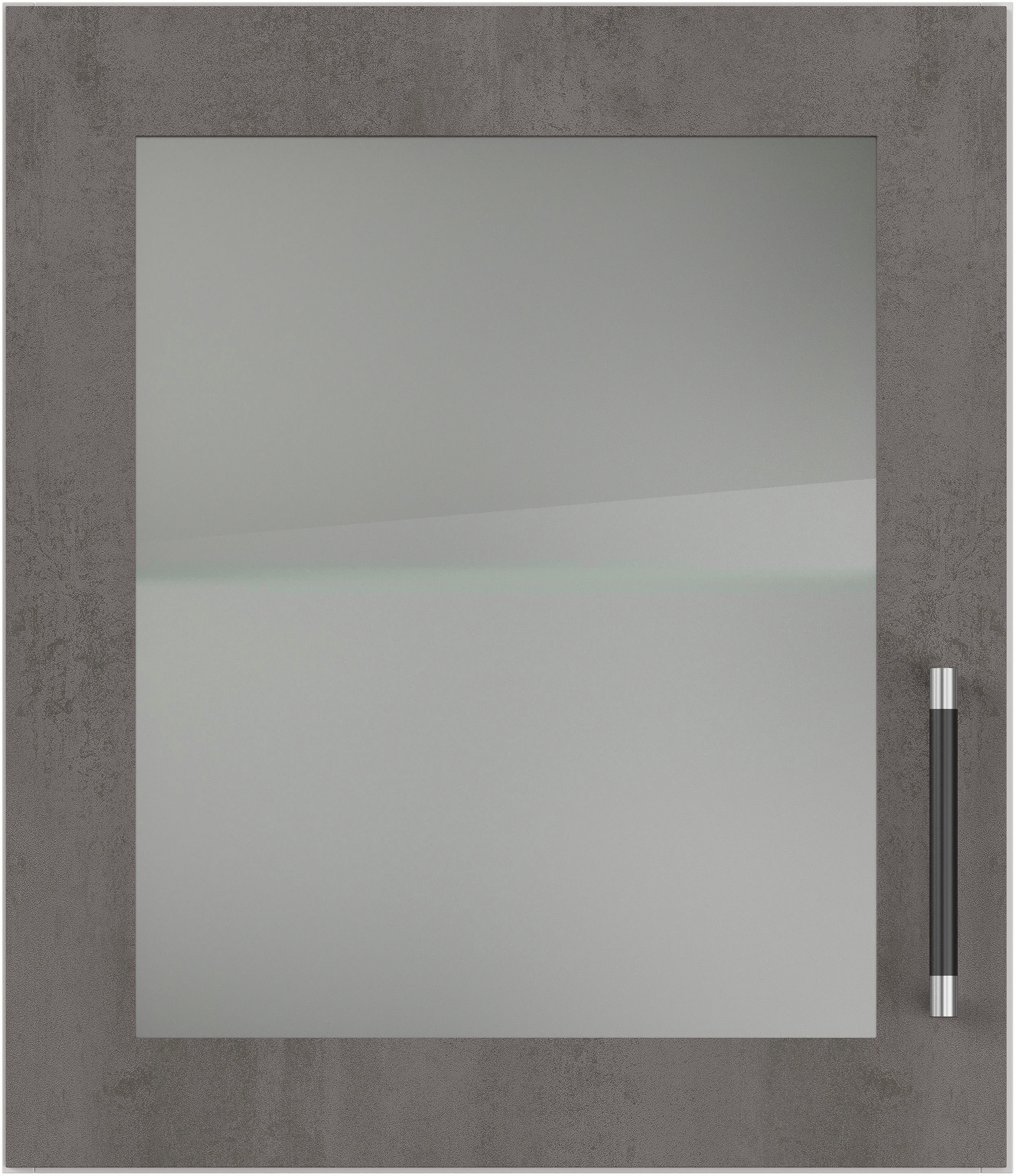 IMPULS KÜCHEN Glashängeschrank »"Prag", Breite/Höhe: 50 oder 60/57,9 cm«, vormontiert, mit Glasdrehtür, mit verstellbarem Glasfachboden