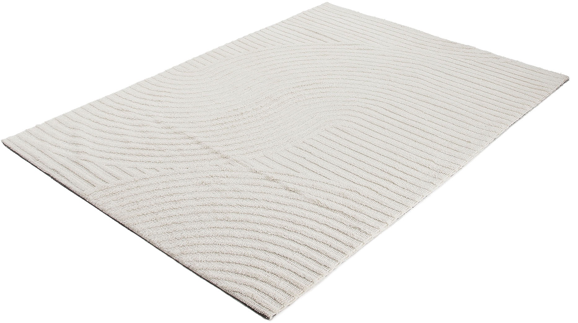 carpetfine Teppich »Holly Zen 3«, rechteckig, 12 mm Höhe, Hoch-Tief-Effekt, geometrisch, Zeitloses Design, dekoratives Highlight