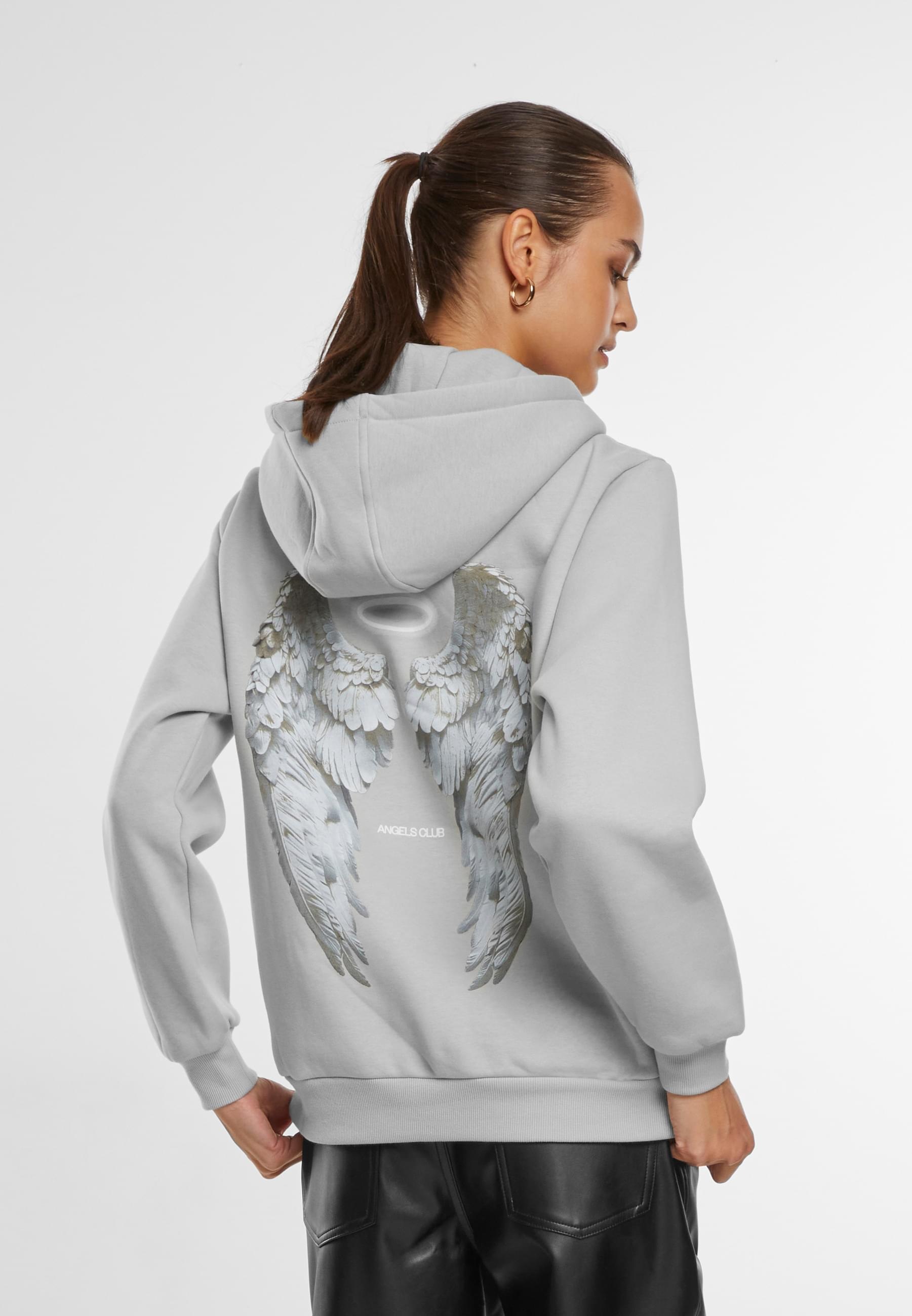 Miss Tee Kapuzenpullover »Miss Tee Angels Club Ladies Fluffy Hoody«, (1 tlg.)