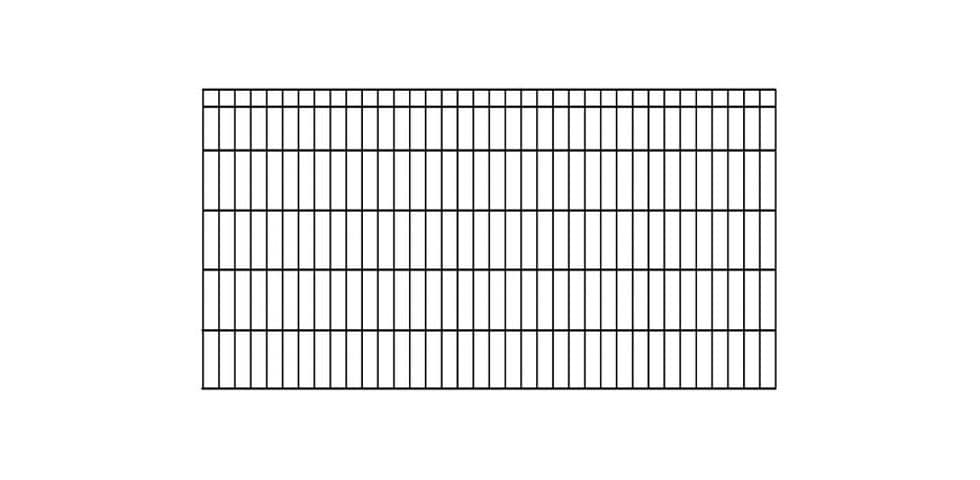 KRAUS Einstabmattenzaun »Dino-Trend-Z42«, anthrazit, 100 cm hoch, 15 Elemente für 30 m, 16 Pfosten