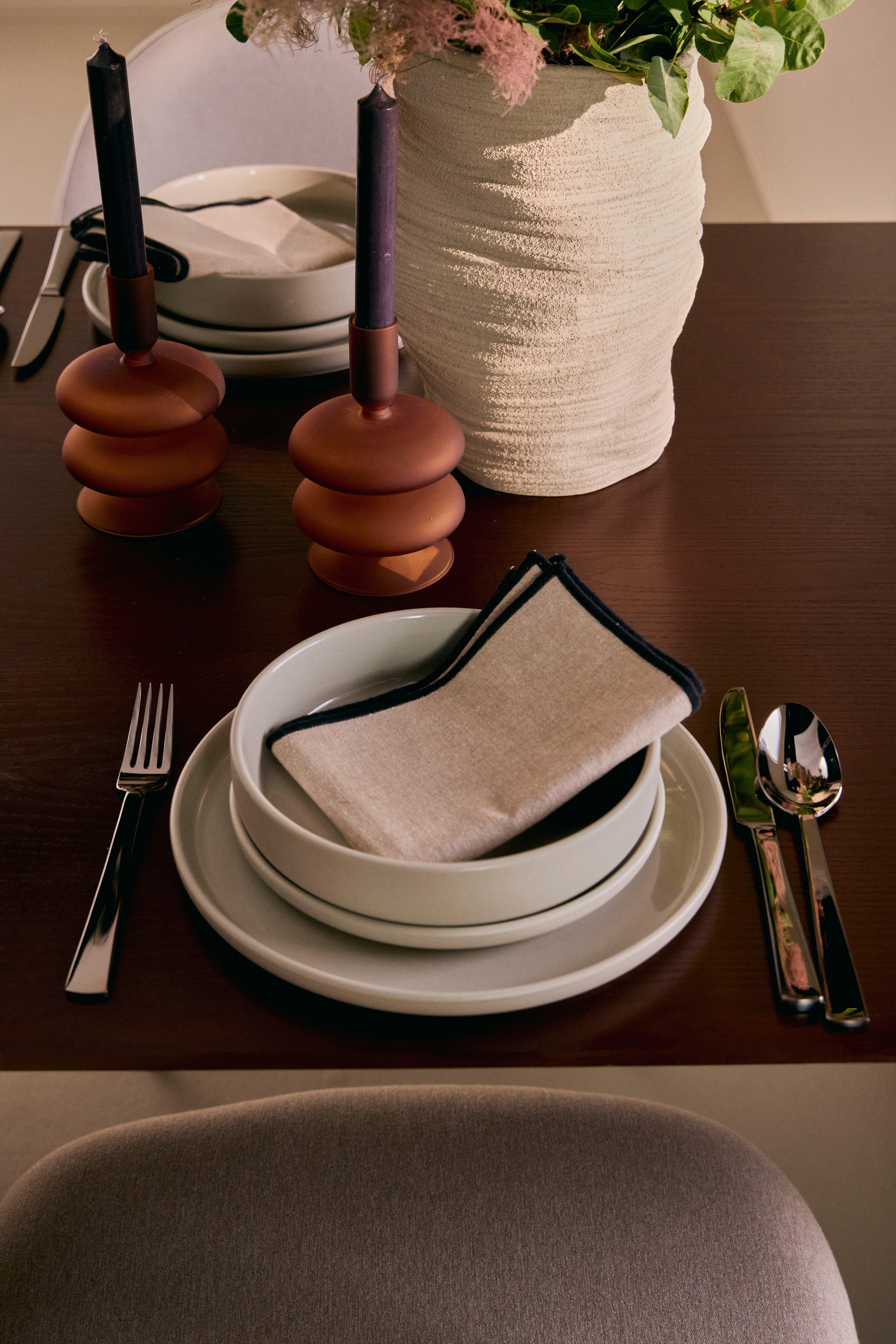 Thumbnail - LeGer Home by Lena Gercke Kerzenständer "aus Glas" ØxH: 10x16 cm, dunkelbraun