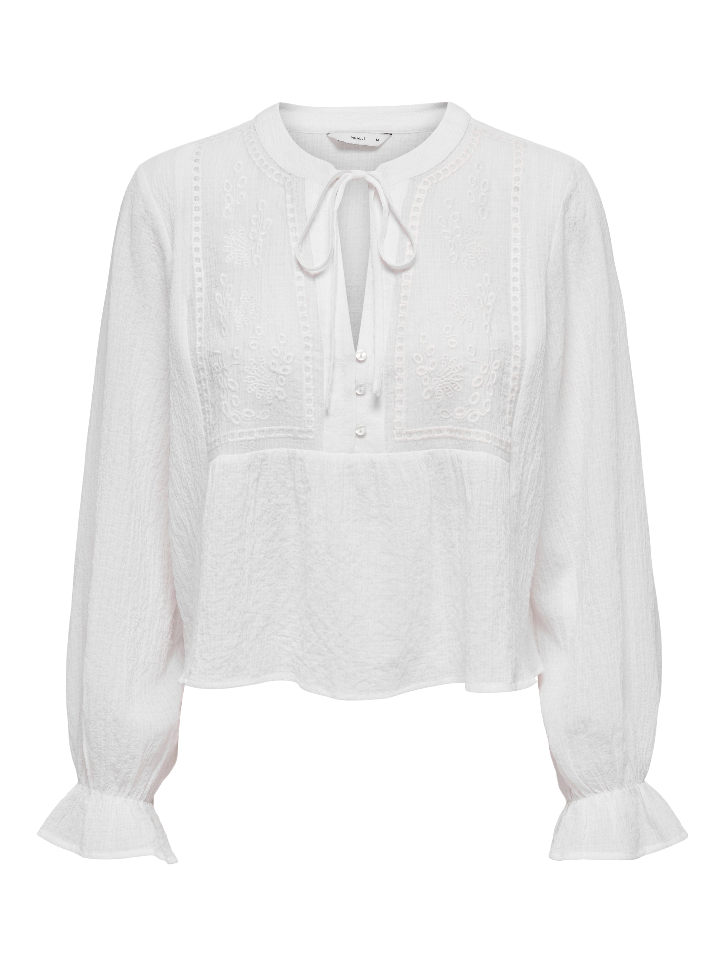 ONLY Langarmbluse "ONLVICKY LIFE L/S EMB TOP WVN NOOS" günstig online kaufen