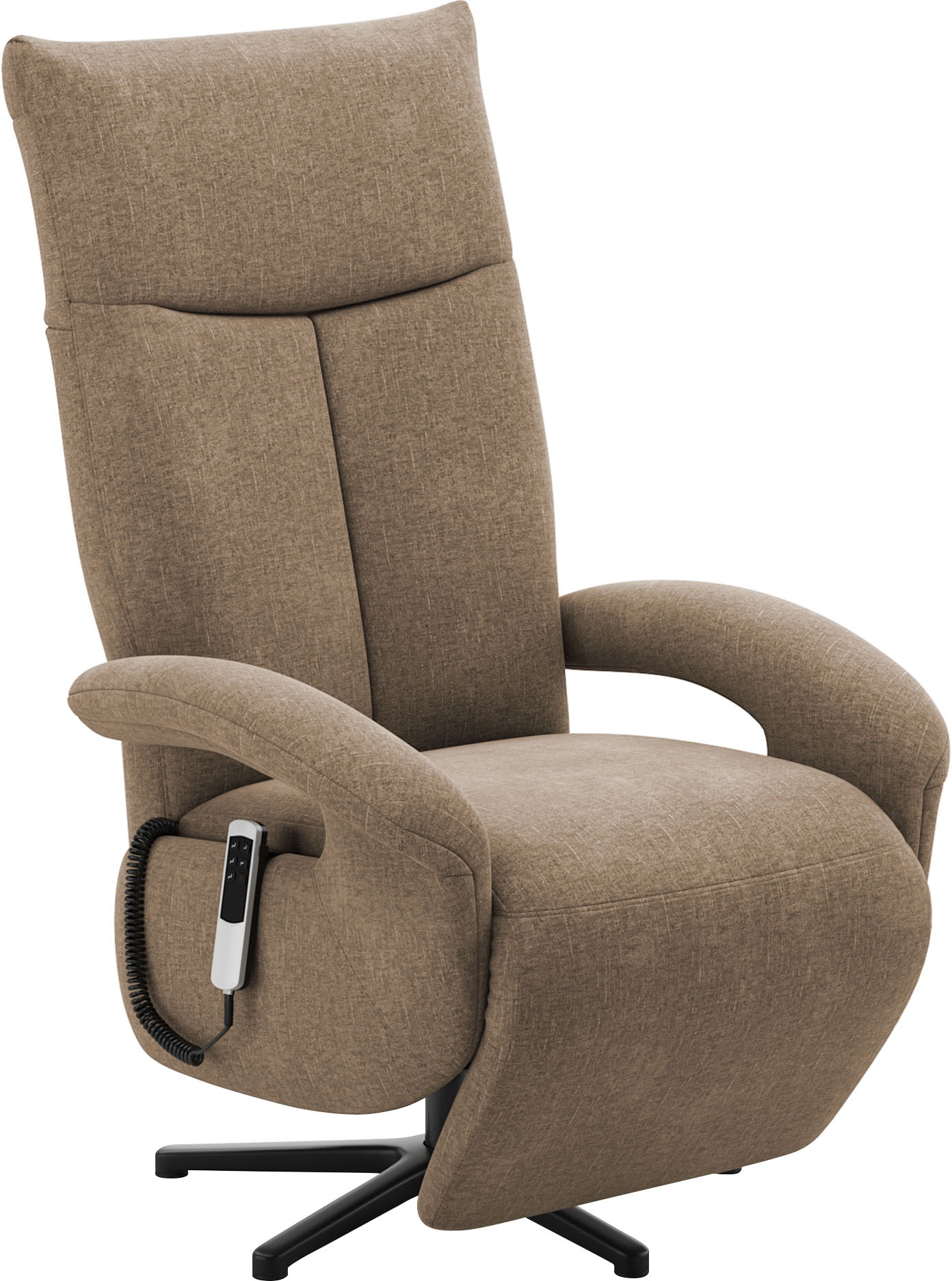 sit&more TV-Sessel »Emely, inkl. Kopfteilverstellung & 360° Drehfunktion«, wahlweise mit 2 Motoren, Akku & Aufstehhilfe