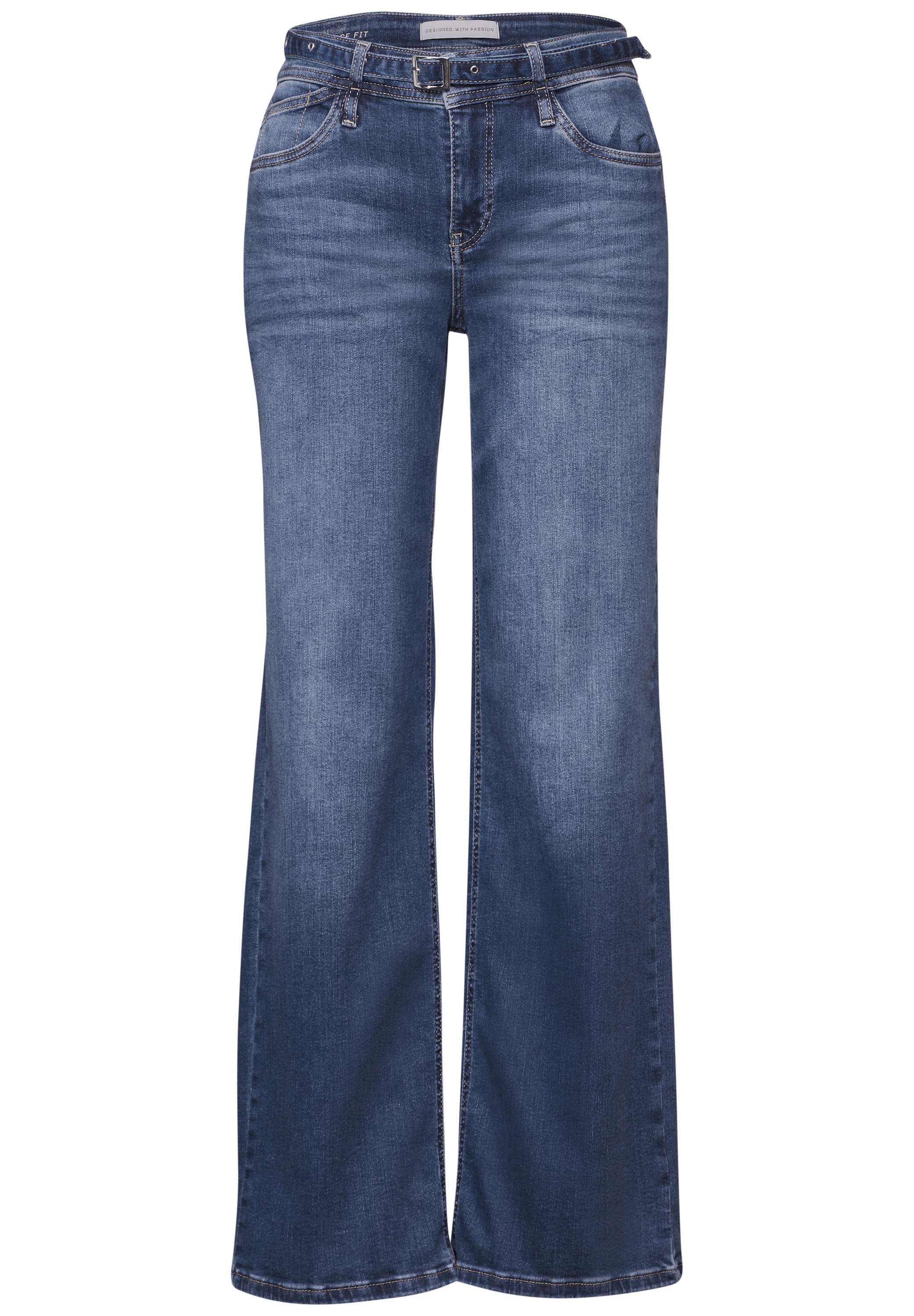 STREET ONE Loose-fit-Jeans, Middle Waist