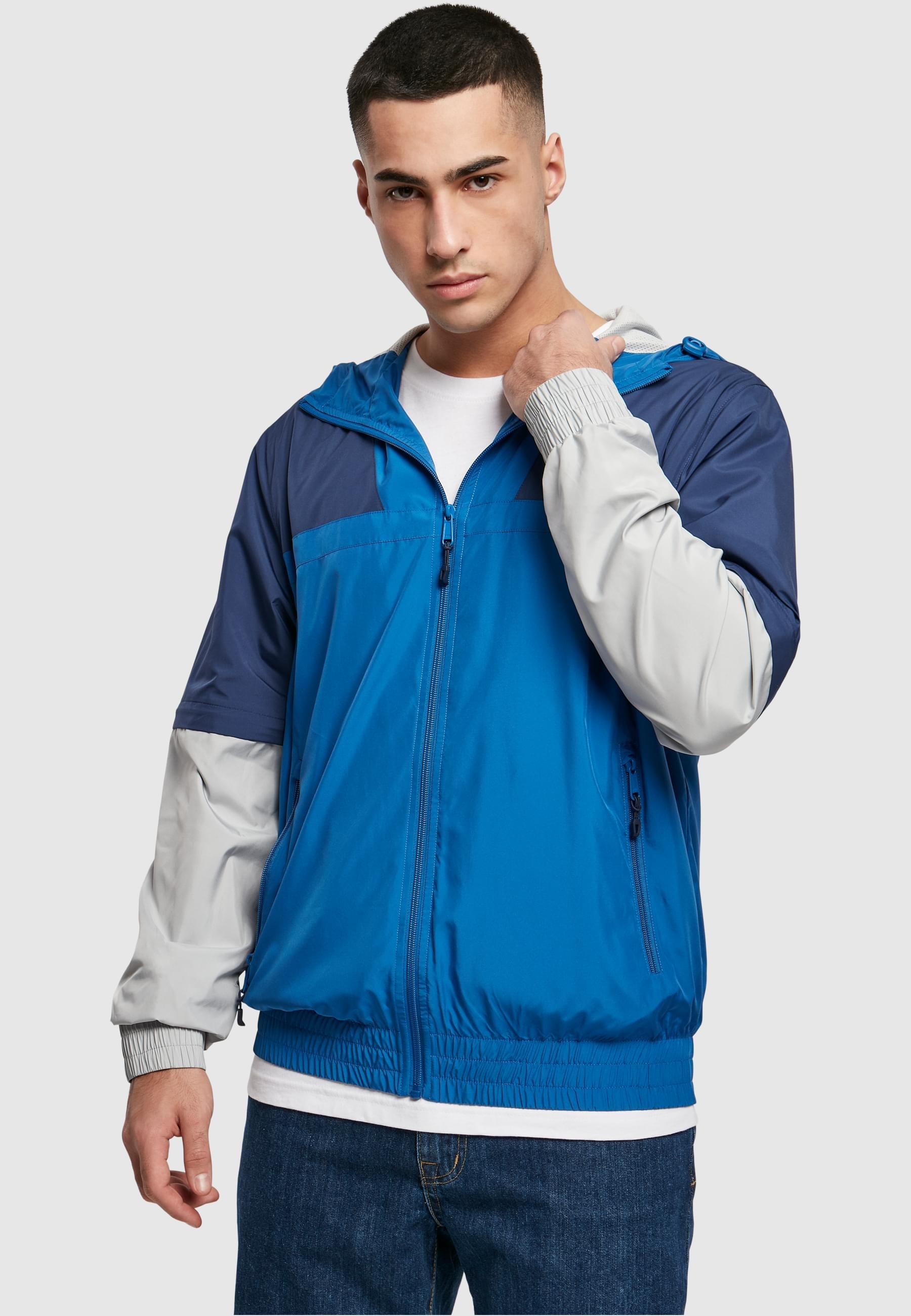 URBAN CLASSICS Allwetterjacke »Urban Classics Herren Zip Away Track Jacket«, (1 St.), mit Kapuze