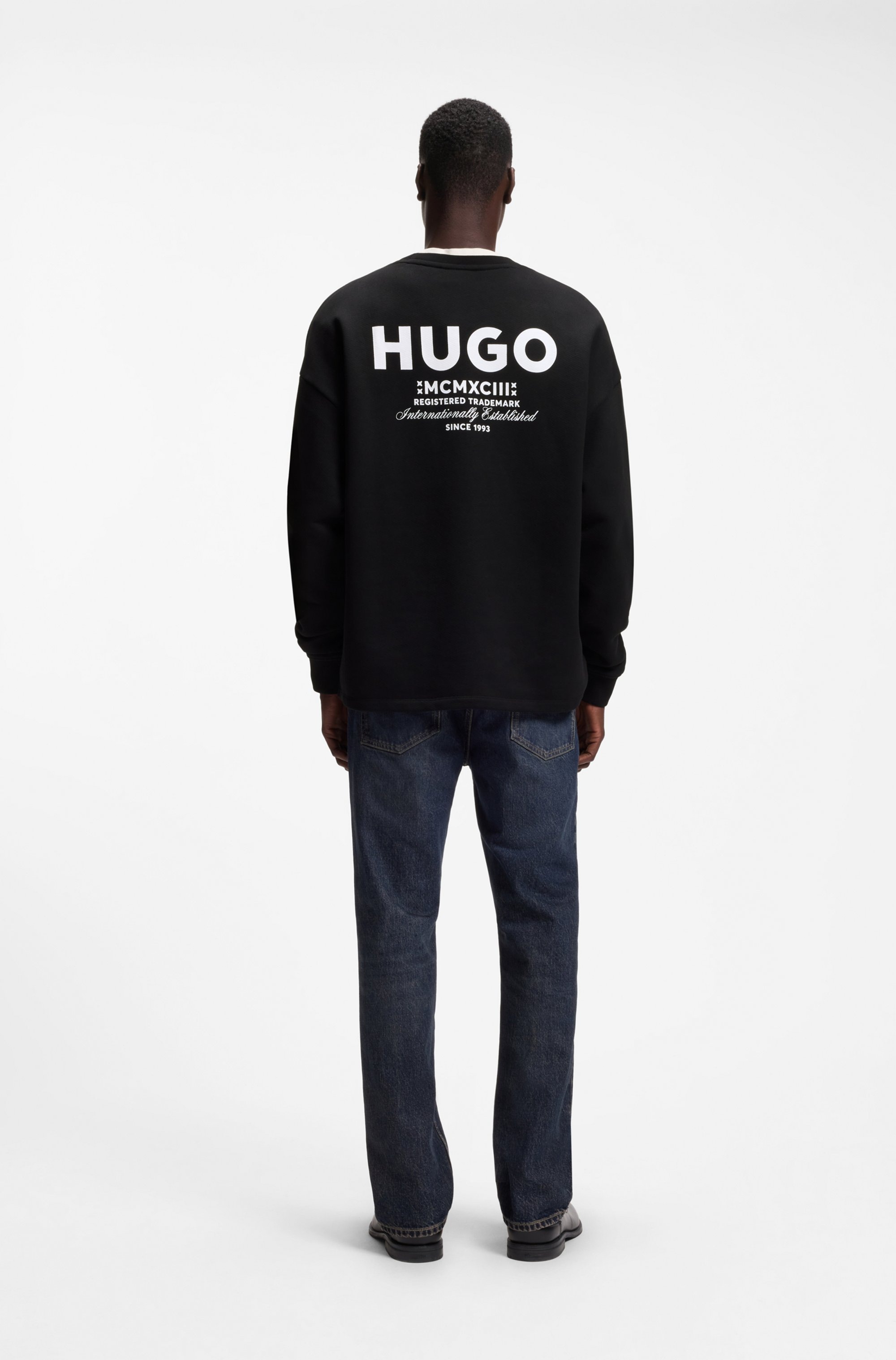 HUGO Sweatshirt »Naviu«, mit Rückendruck
