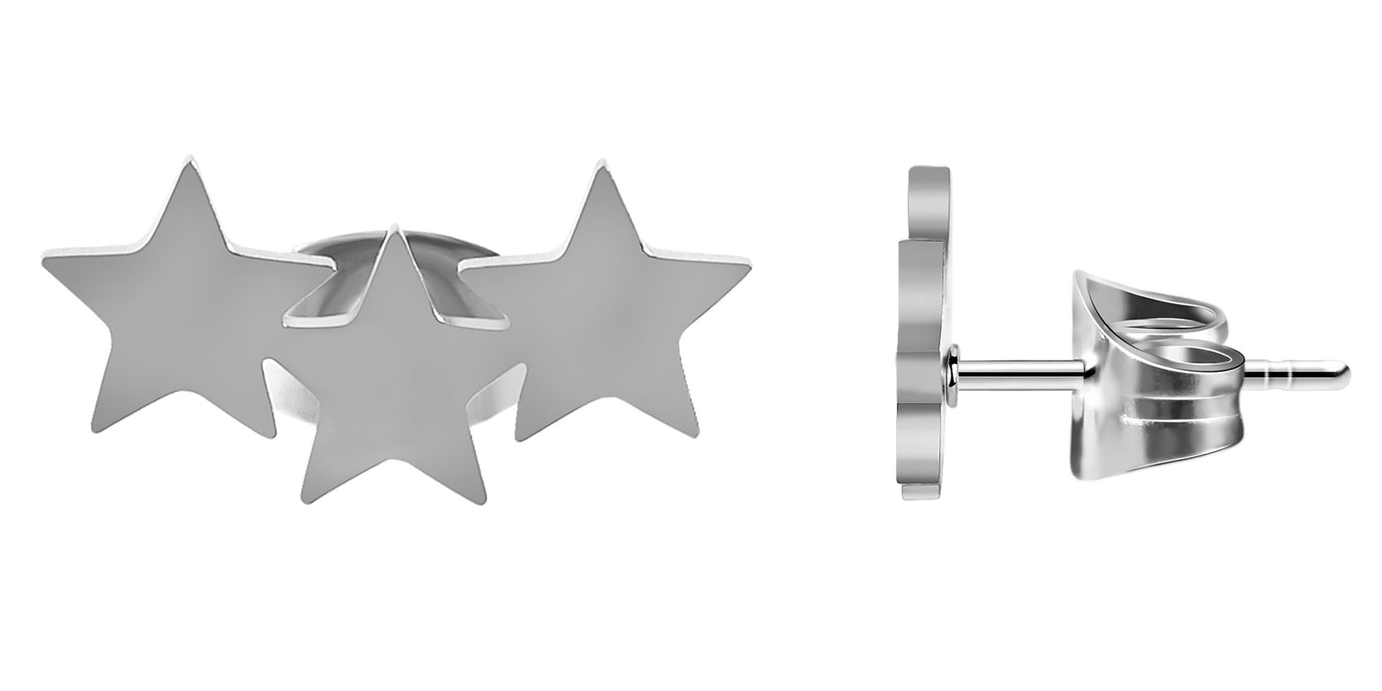 Adelia´s Paar Ohrhänger "Ohrringe – Ohrstecker aus Edelstahl" Ideal zum Verschenken – schlicht und stilvoll