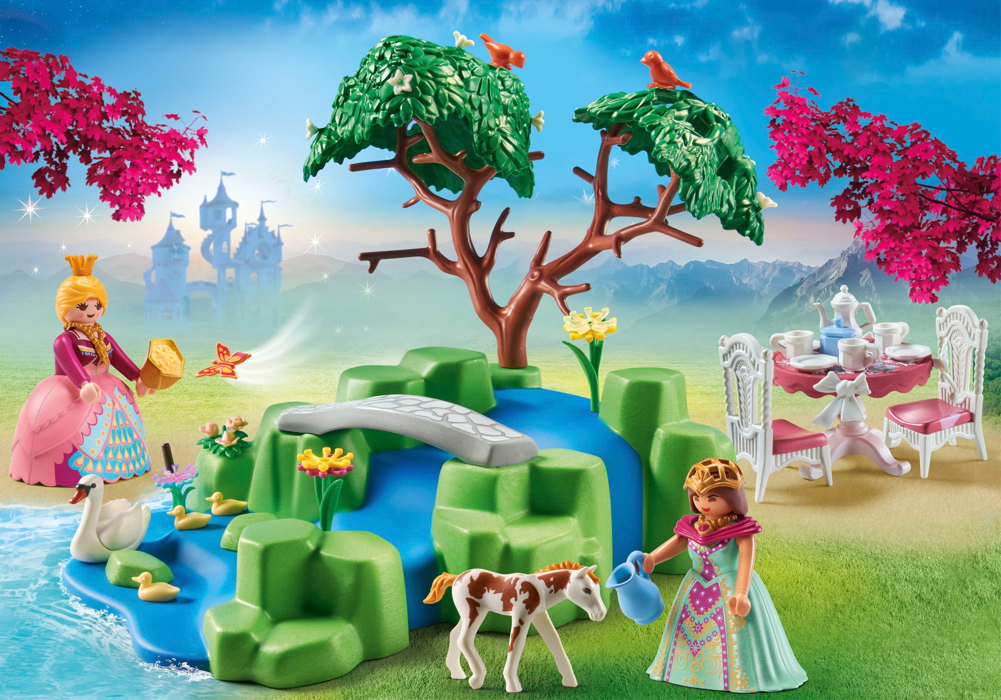 Playmobil® Konstruktions-Spielset »Prinzessinnen-Picknick mit Fohlen (70961), Princess«, (74 St.), Made in Germany