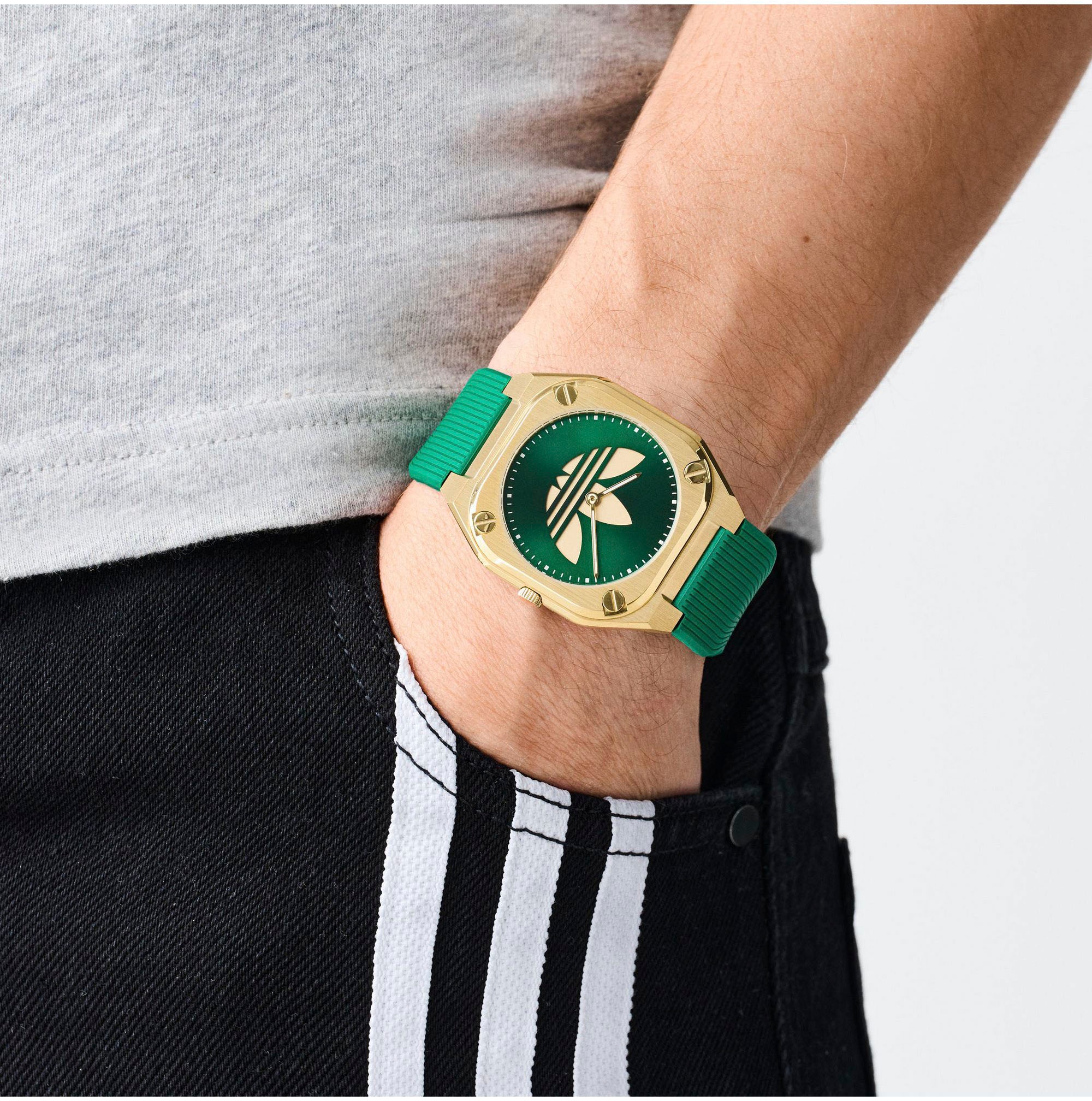 adidas Originals Quarzuhr »CITY TECH THIN«, Armbanduhr,Herrenuhr,Damenuhr,Silikonarmband,wasserabweisend bis 5 bar