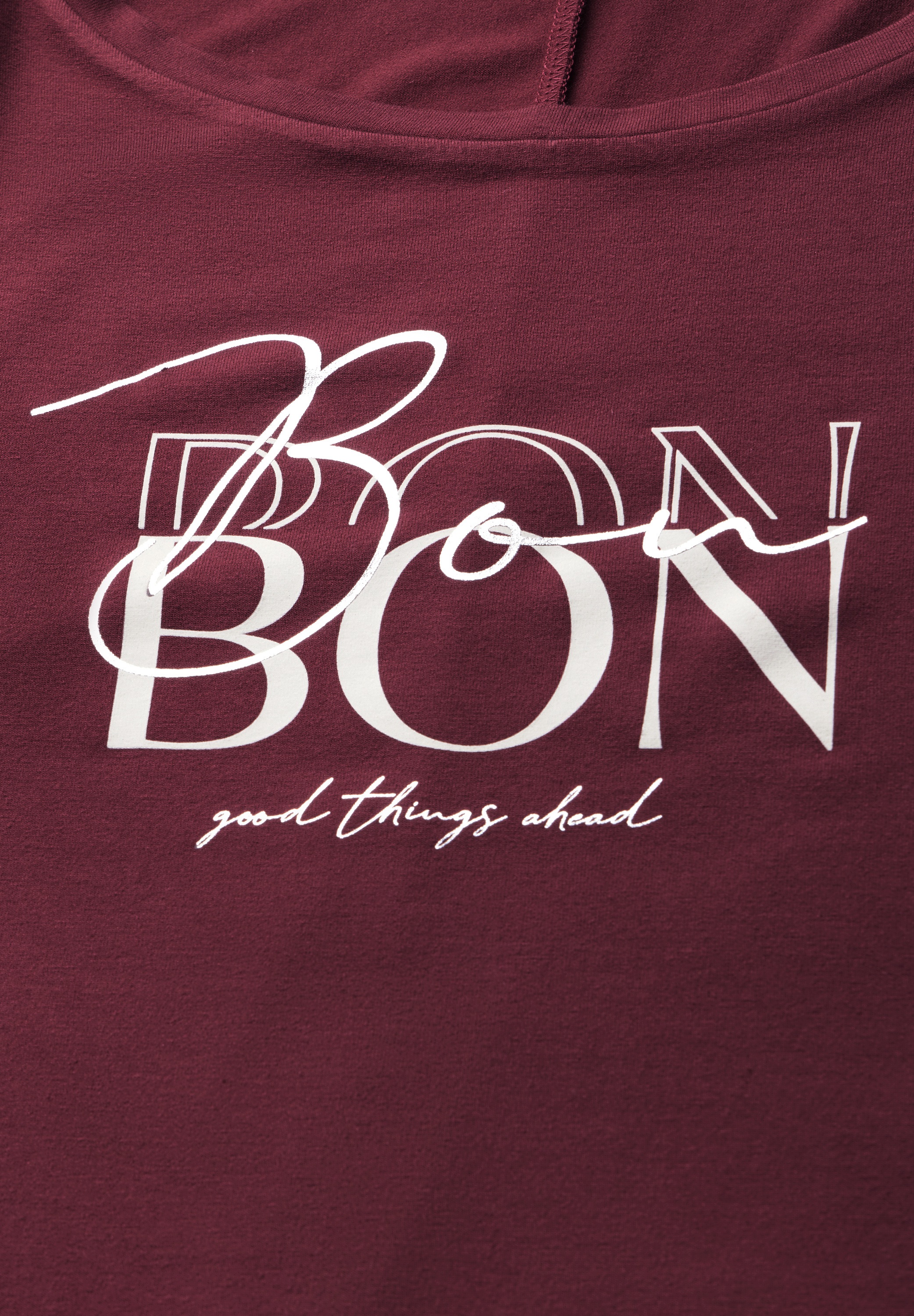 STREET ONE T-Shirt, aus softem Materialmix
