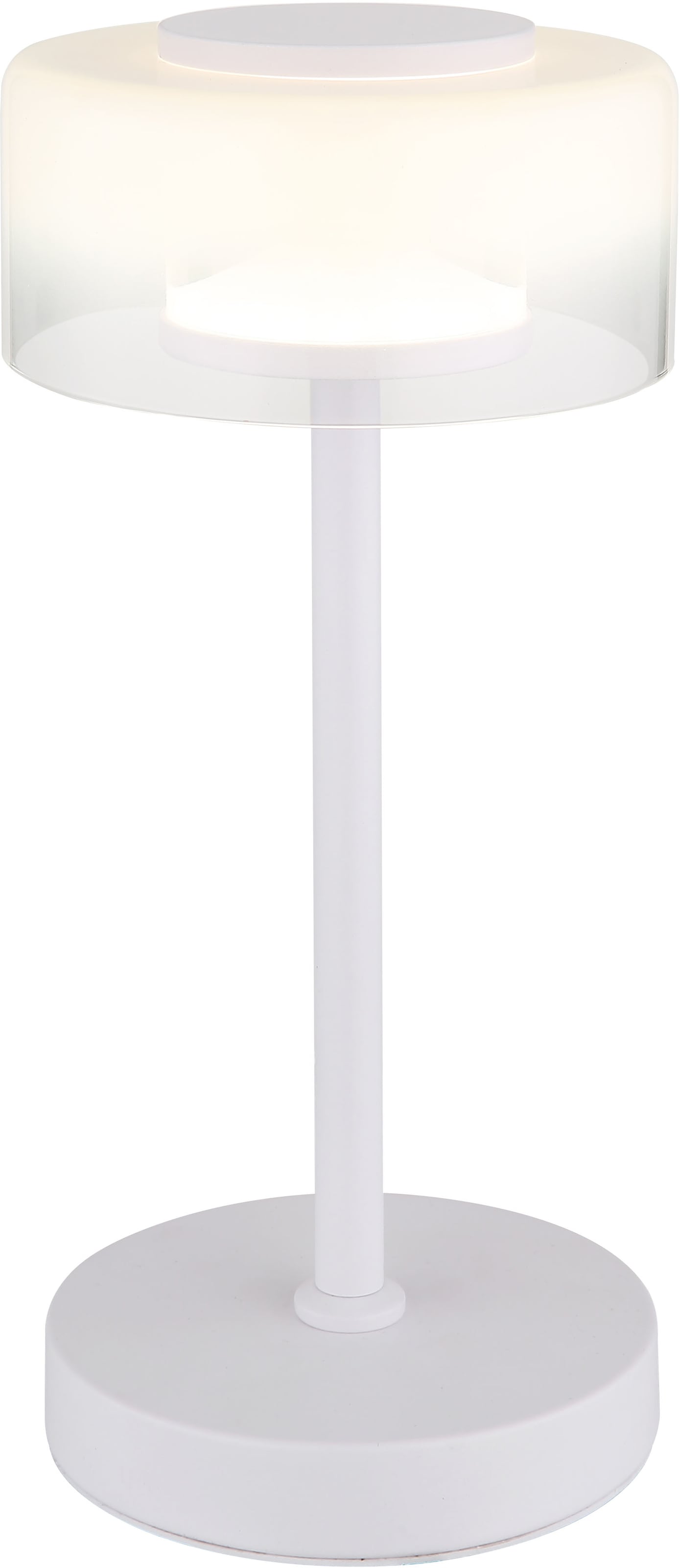 GLOBO LIGHTING LED Tischleuchte »BELINDA«, Leuchtmittel LED-Modul | LED fest integriert, Tischlampe/Glas opal/modern/Wohnzimmer/Schlafzimmer