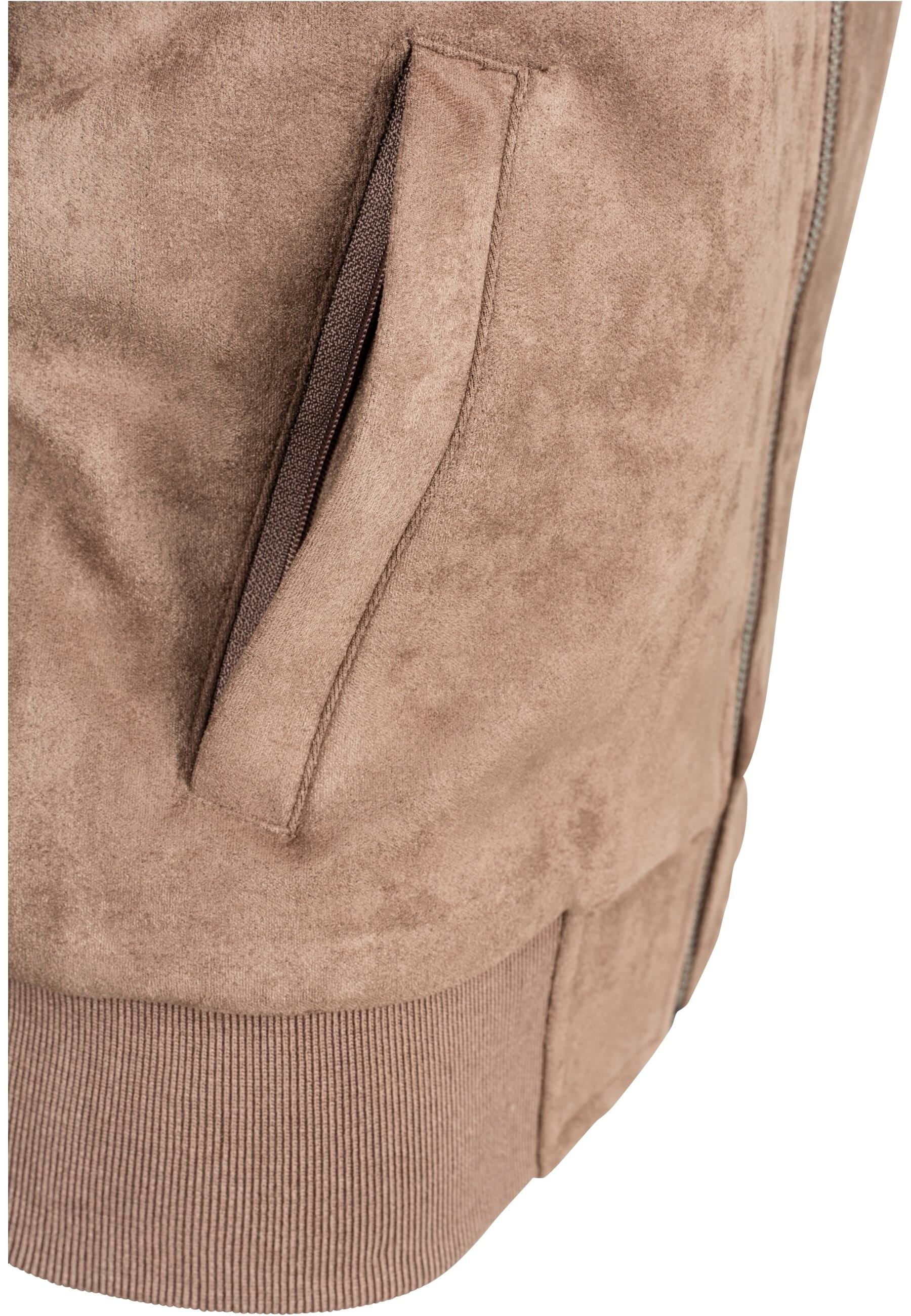 URBAN CLASSICS Bomberjacke »Urban Classics Damen Ladies Imitation Suede Bomber Jacket«, (1 St.), ohne Kapuze
