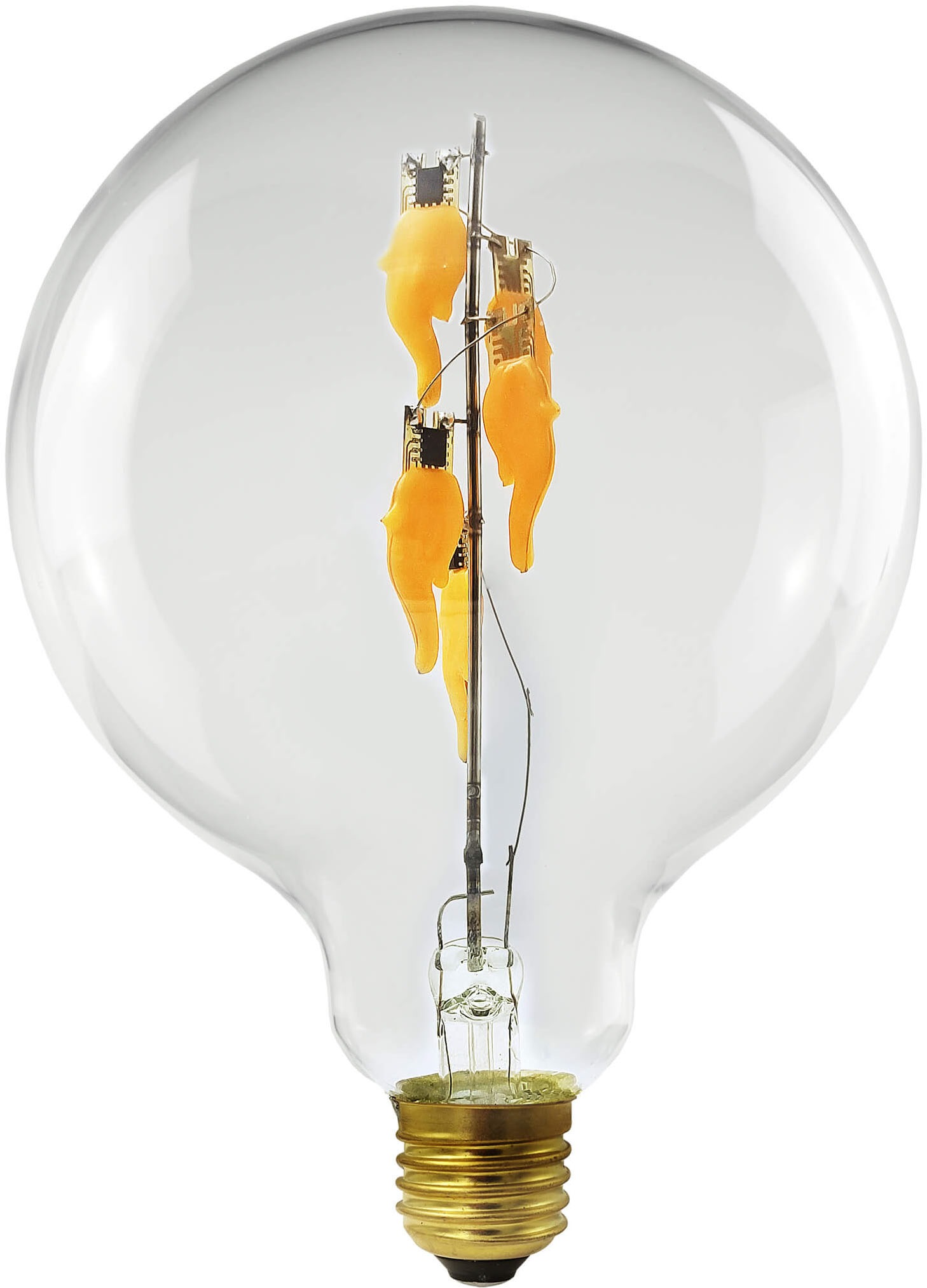 SEGULA LED-Filament "LED Globe 125 big down klar, E27", L:18cm Ø:12,5cmtransparent, klar, Leuchtmittel