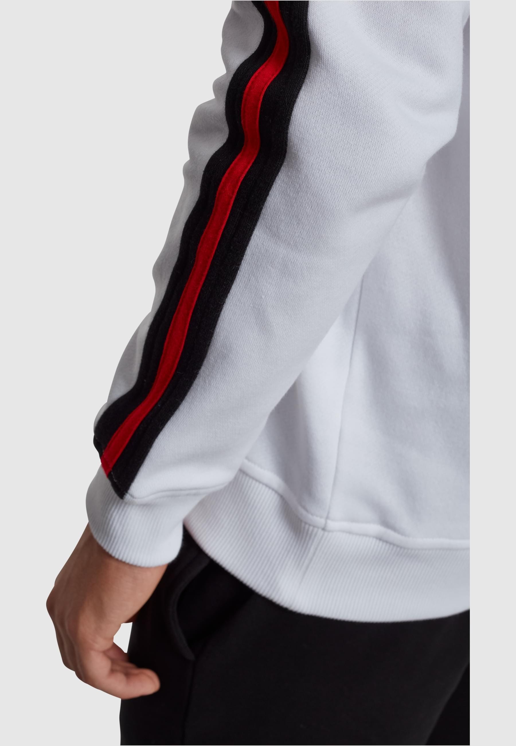URBAN CLASSICS Kapuzensweatshirt »Urban Classics Herren Stripe Shoulder Hoody«, (1 tlg.)
