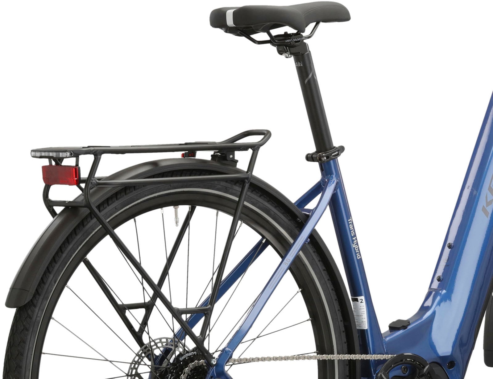 Kross E-Bike »E-Trekkingrad Trans Hybrid LS 3.0 28 Zoll blau«, 8 Gang, Shimano, Acera T3000, Mittelmotor 250 W