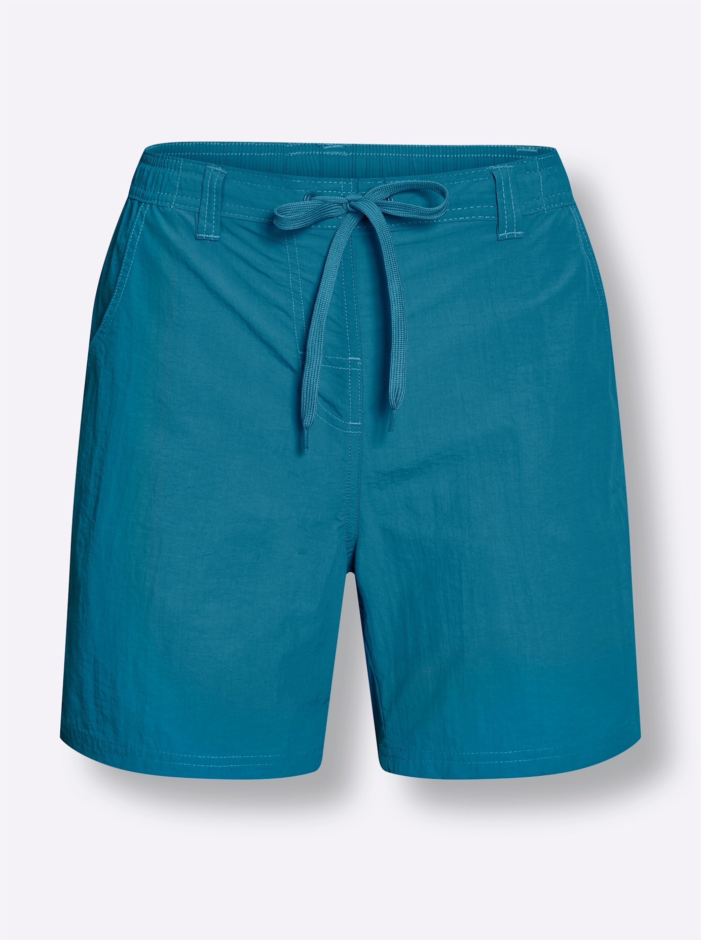 Badeshorts FEEL GOOD, Damen, Gr. 42, Normalgrößen, blau (topas), Polyamid, Badehosen Badeshorts 3