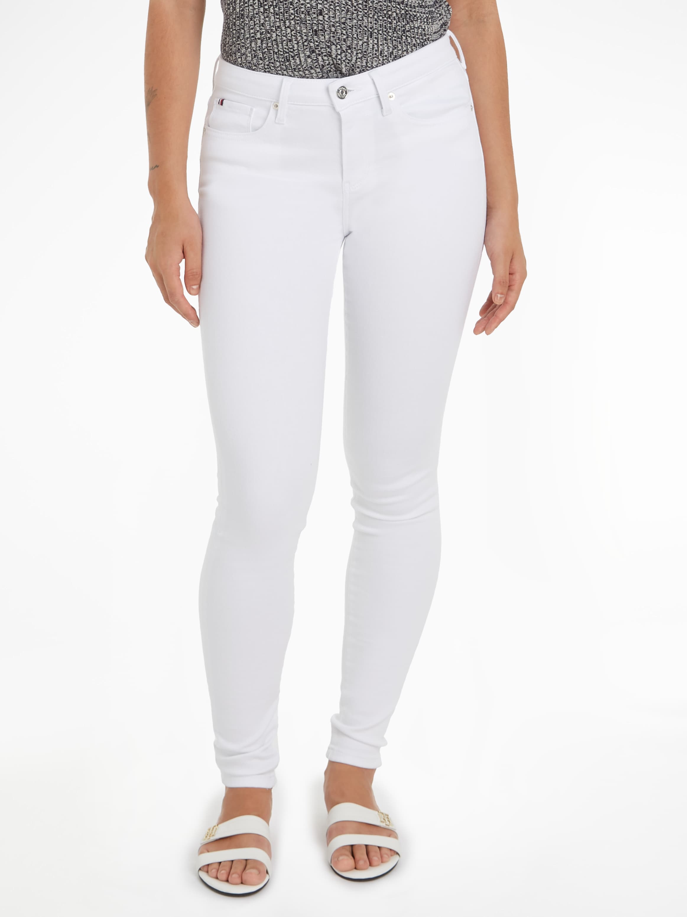 Tommy Hilfiger Skinny-fit-Jeans »TH FLEX COMO SKINNY RW GYA«, (TH FLEX COMO SKINNY RW), mit Tommy Hilfiger Logo-Badge