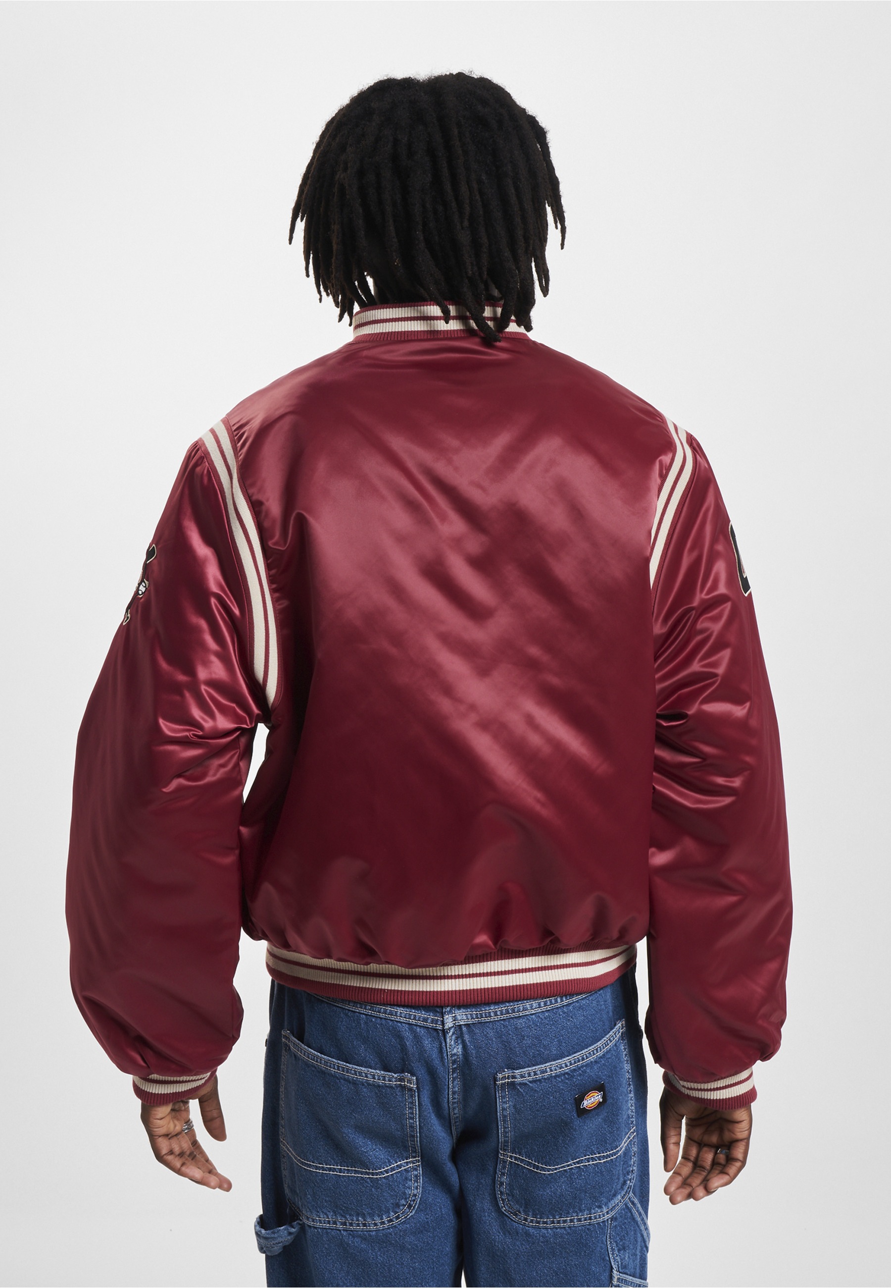 Fubu Bomberjacke »Fubu Herren FM233-001-2 FUBU College Satin Varsity Jacket« 1 Stk. tlg. ohne Kapuze