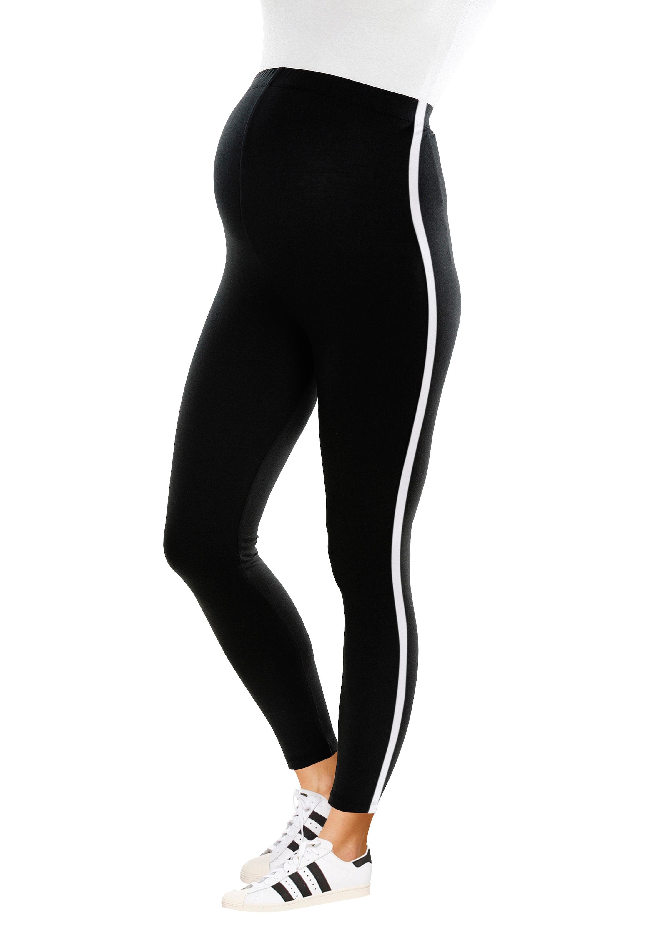 Neun Monate Umstandsleggings »Powered by | BAUR kontrastfarbigem online Flashlights«, bestellen mit Streifen